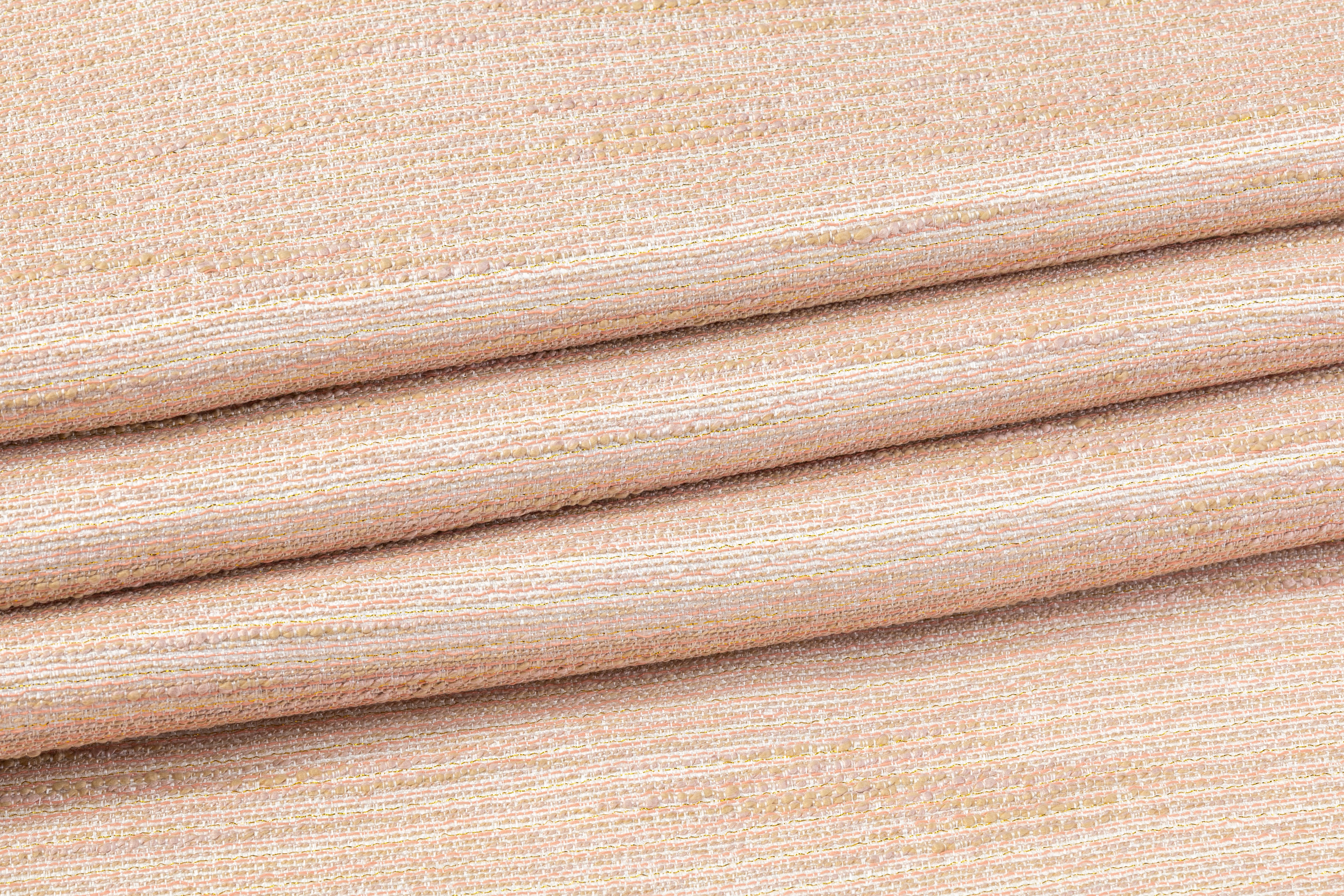 Metallic Tweed Brocade - Blush / Gold