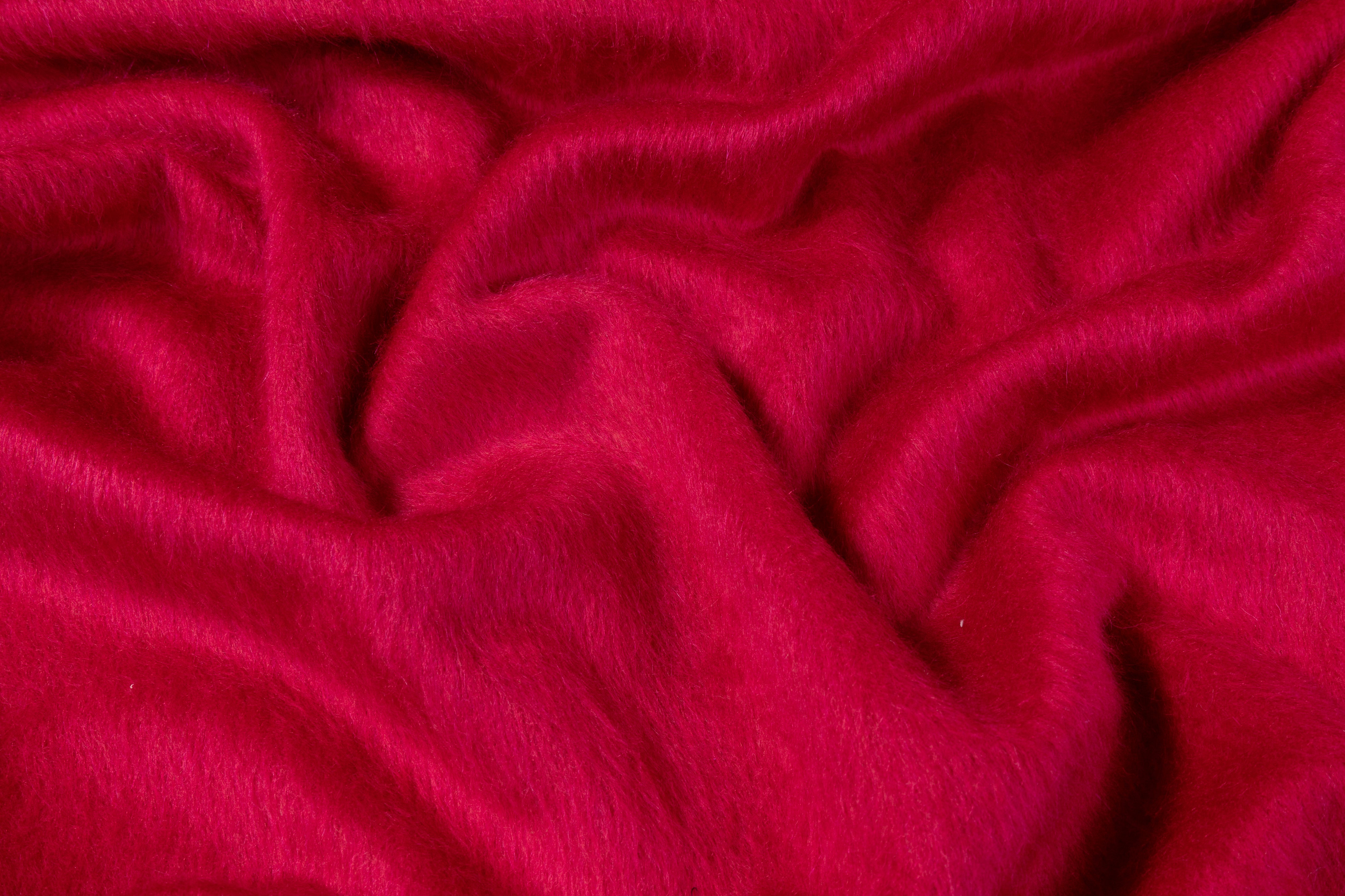 Italian Alpaca Wool Blend Coating - Magenta