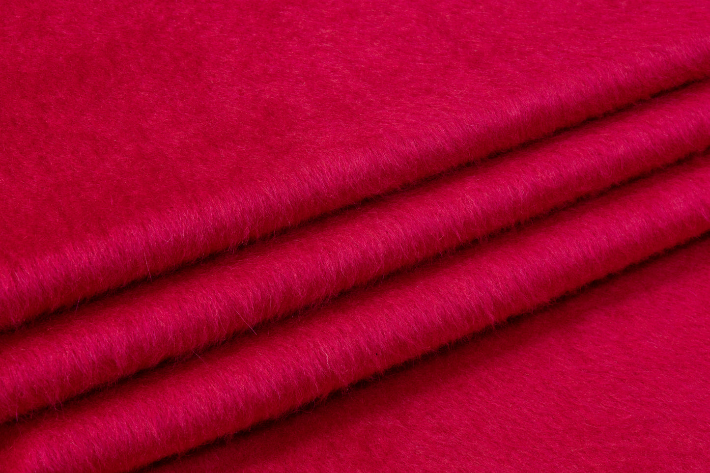 Italian Alpaca Wool Blend Coating - Magenta