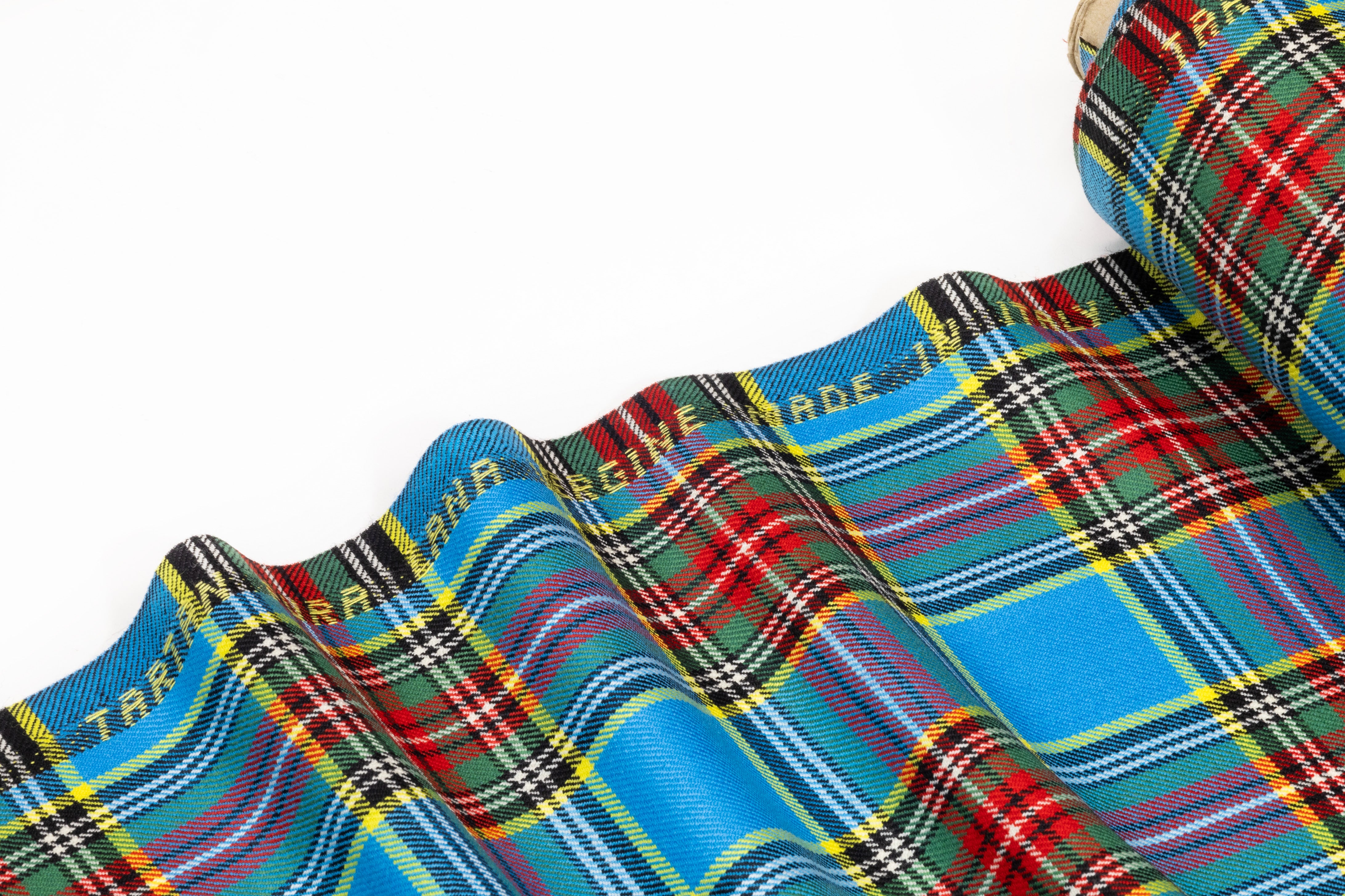 Tartan Italian Wool Suiting - Blue / Red / Green / Yellow