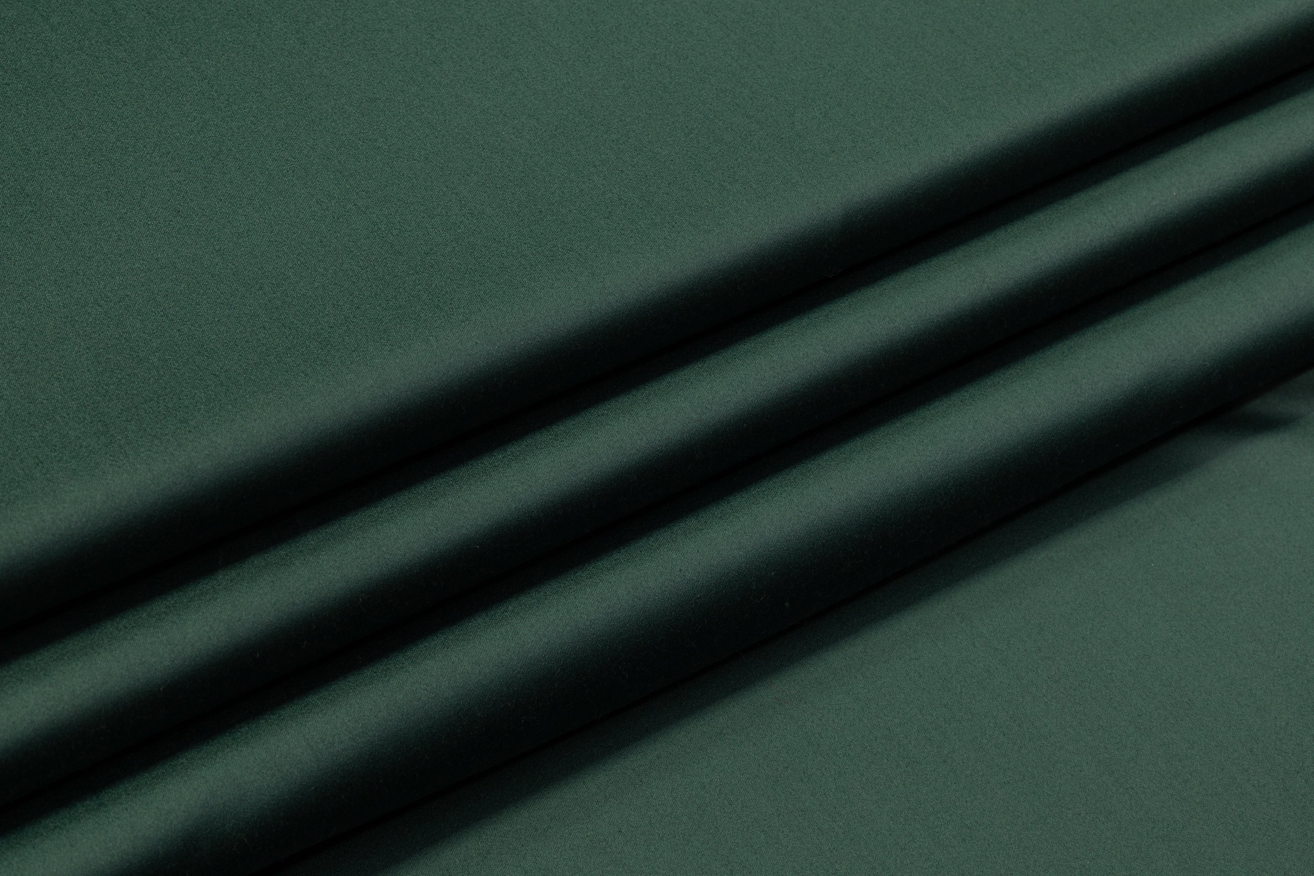 Italian Wool Satin Faille Suiting - Green