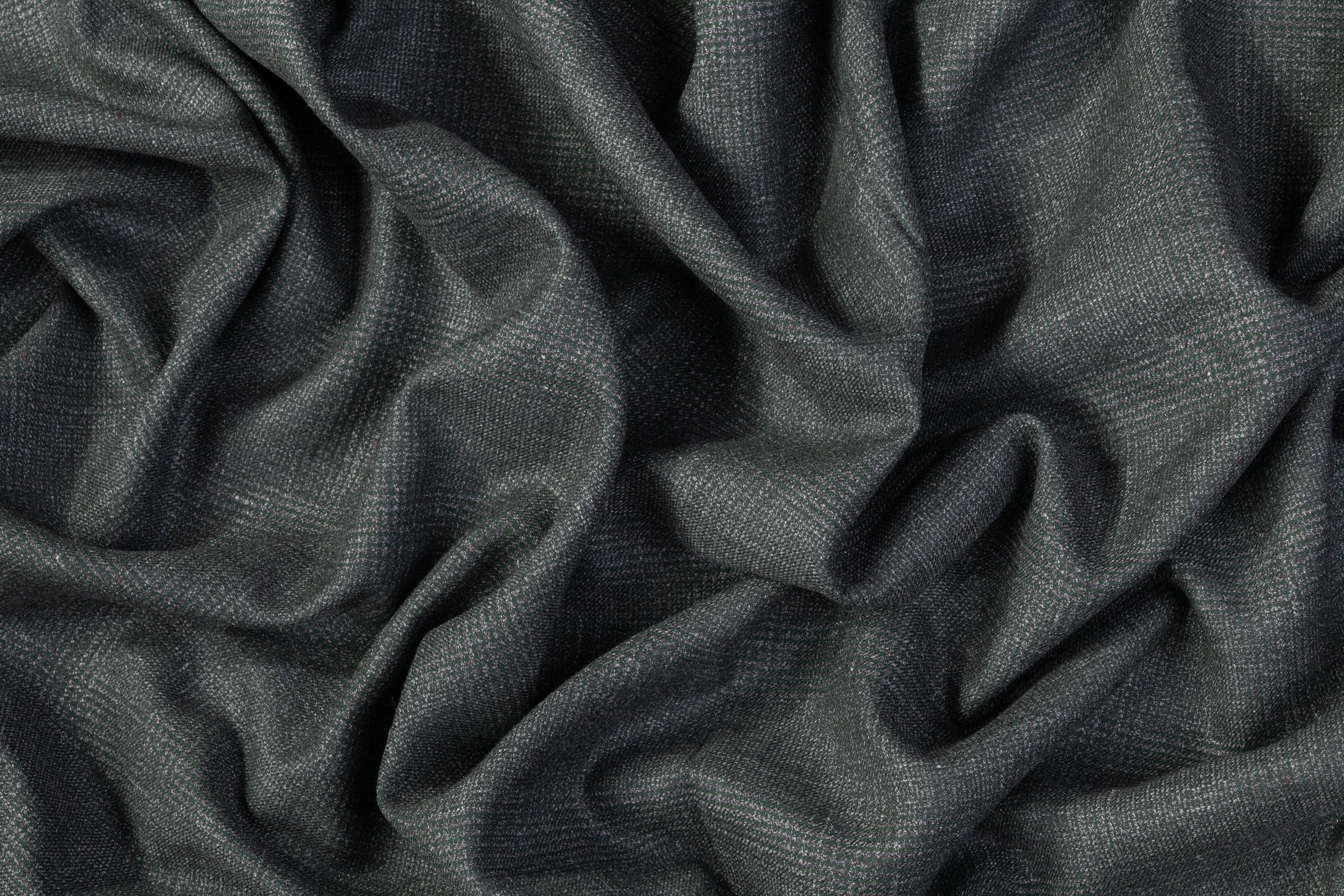 Fordham - Italian Wool and Linen Suiting - Green