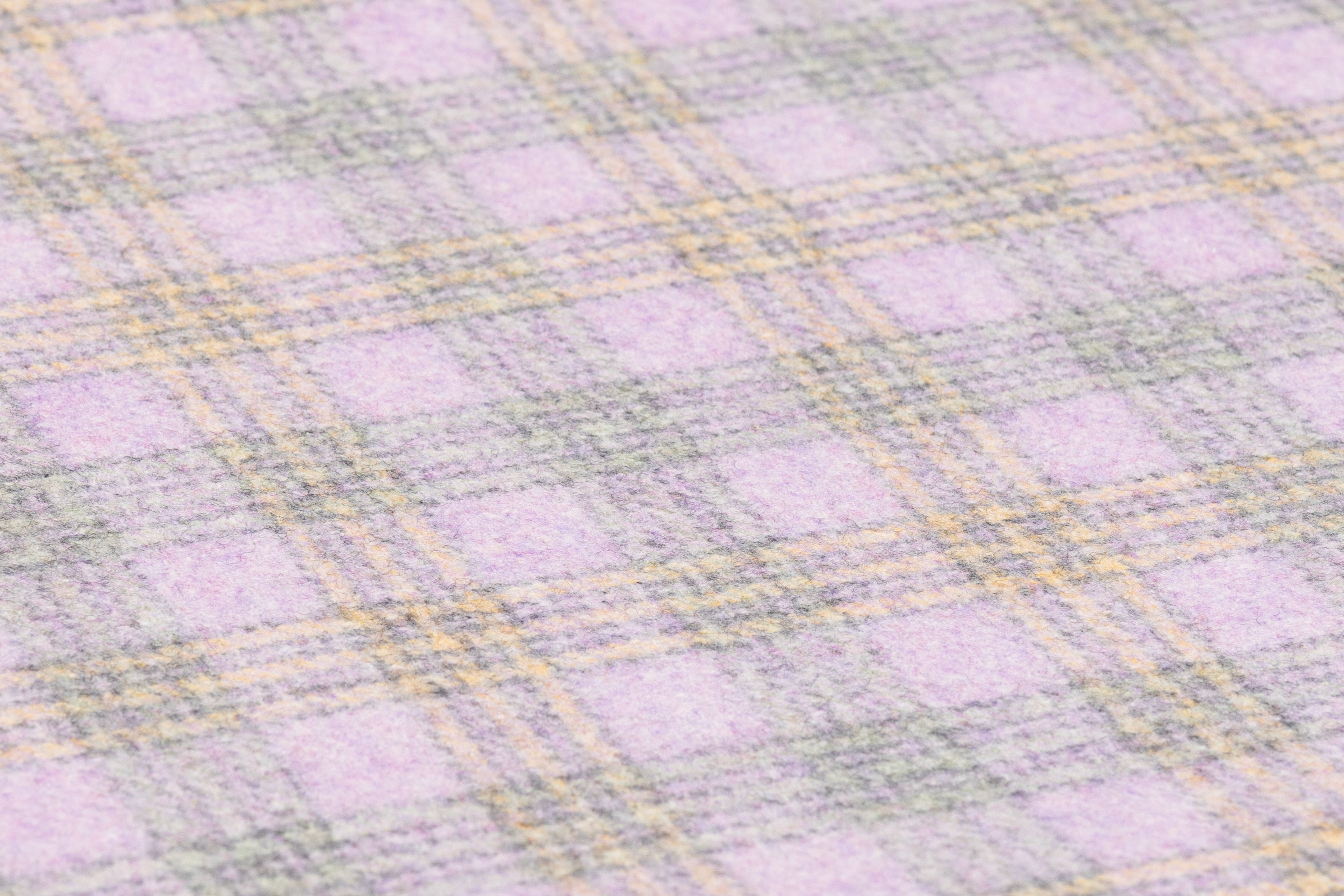 Checked Italian Wool - Lavender / Sage Green / Yellow