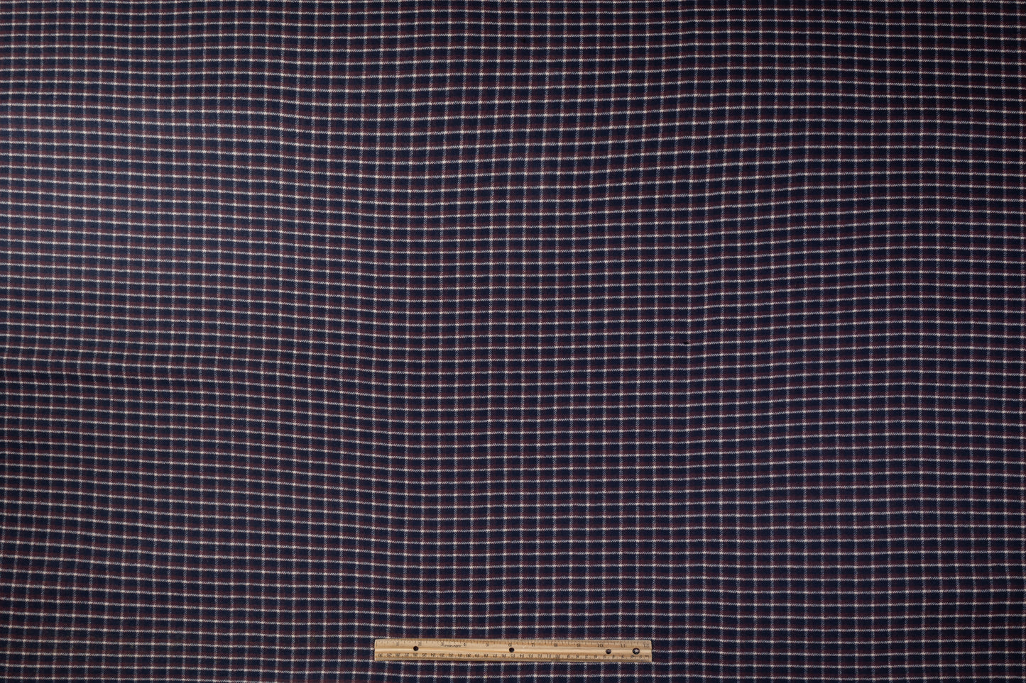Double Faced Italian Wool Coating - Navy / Plum