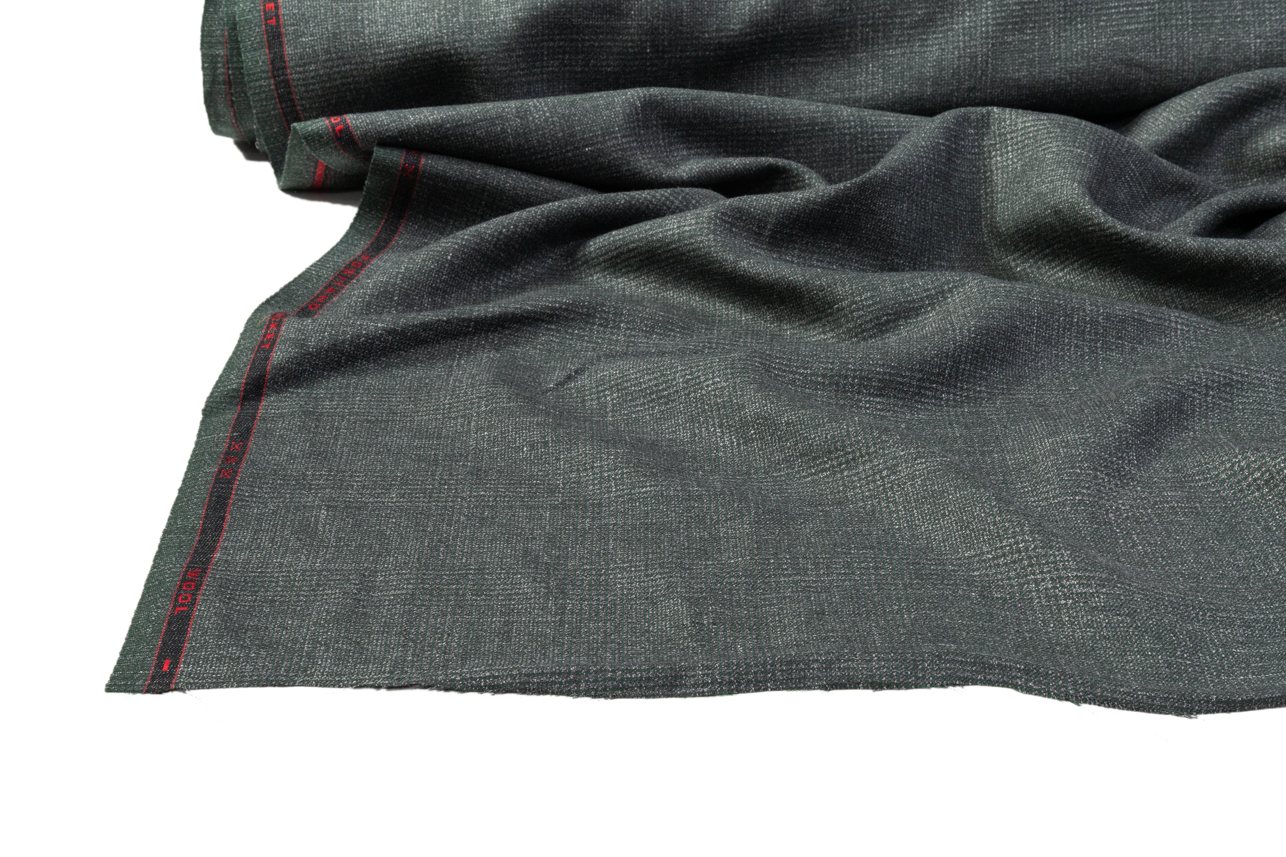 Fordham - Italian Wool and Linen Suiting - Green