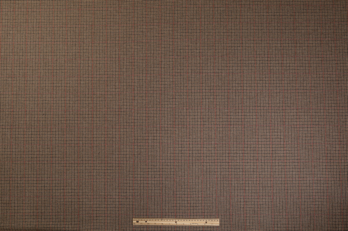 Houndstooth Wool Suiting - Brown