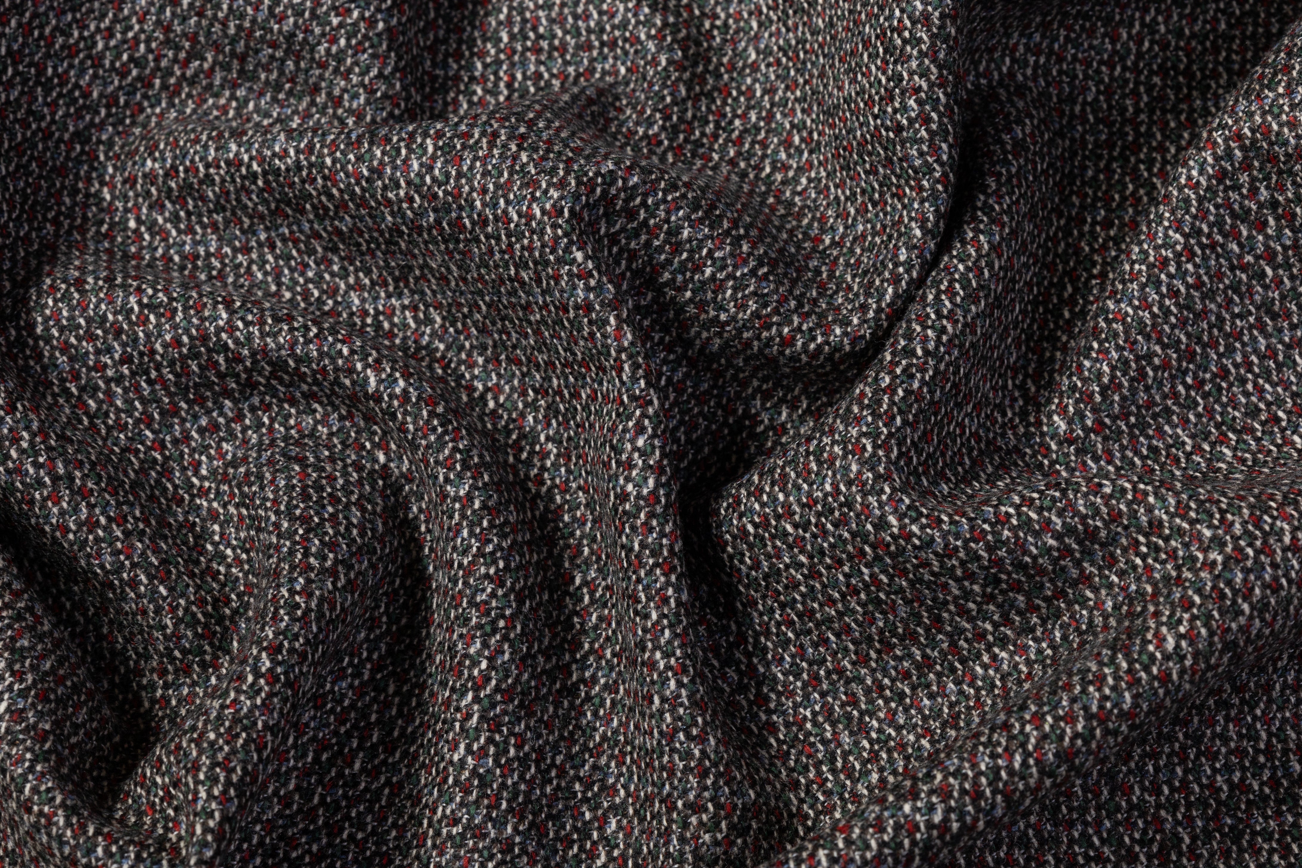 E. Thomas - Italian Wool Cashmere Tweed Suiting - Multicolor