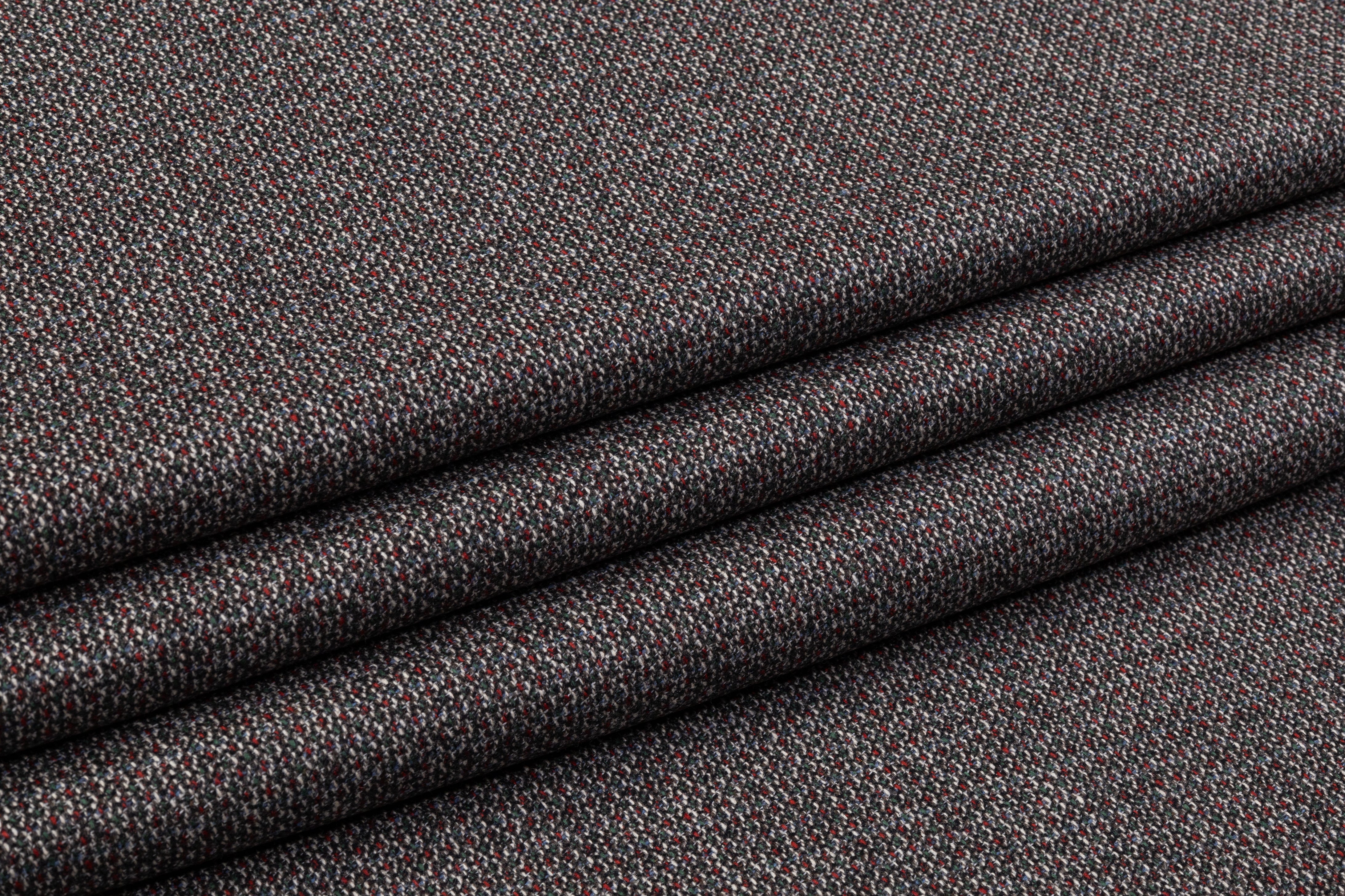 E. Thomas - Italian Wool Cashmere Tweed Suiting - Multicolor