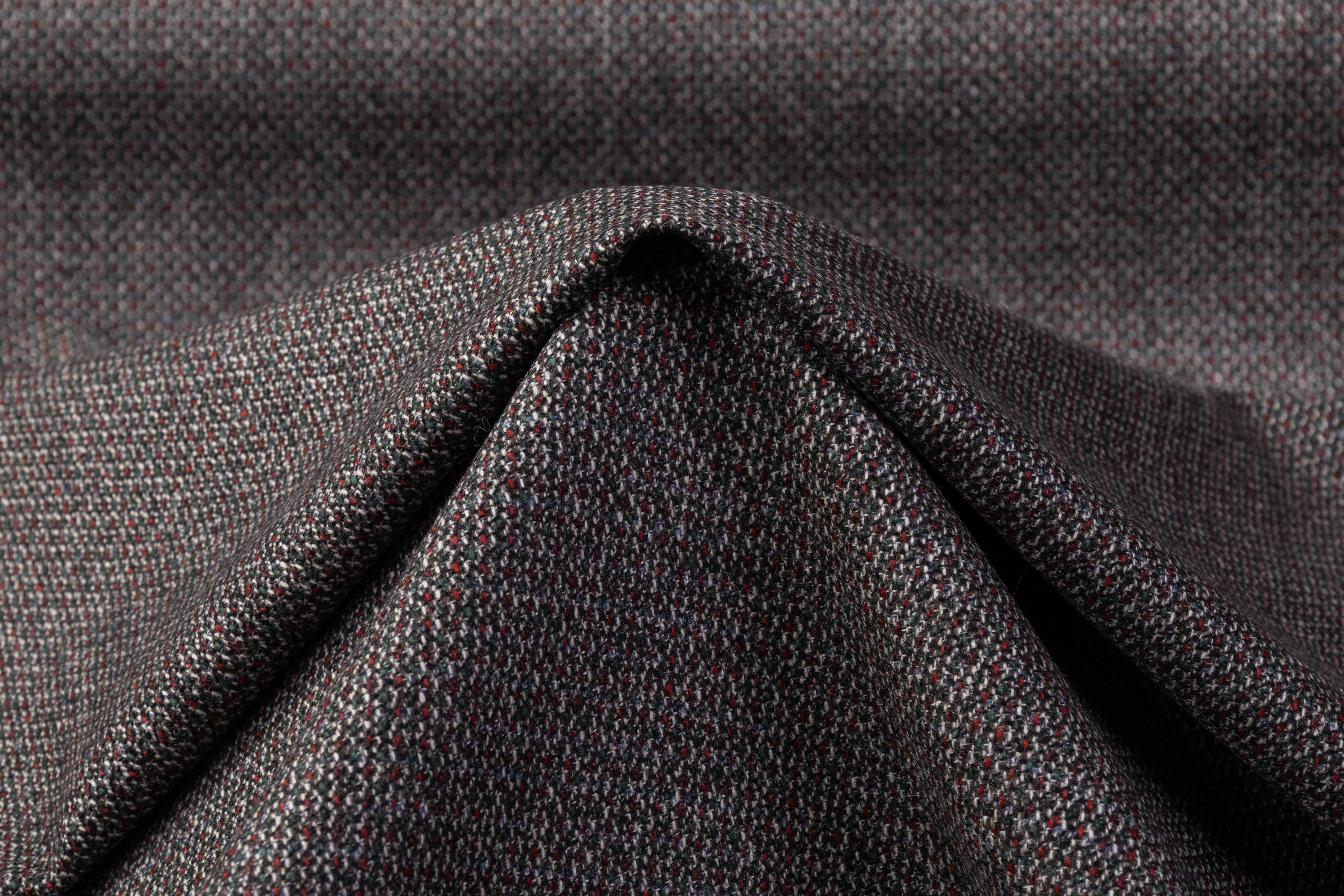 E. Thomas - Italian Wool Cashmere Tweed Suiting - Multicolor