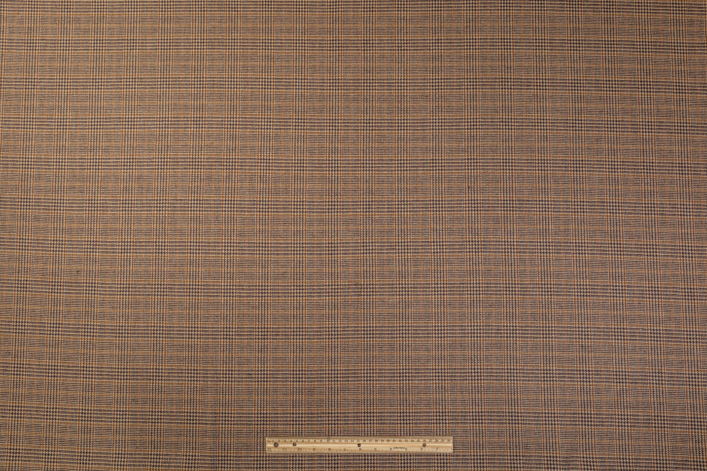 Glen Check Wool Suiting - Brown
