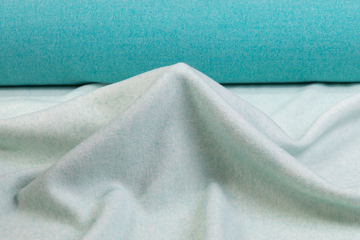 Double Faced Italian Wool Coating - Blue