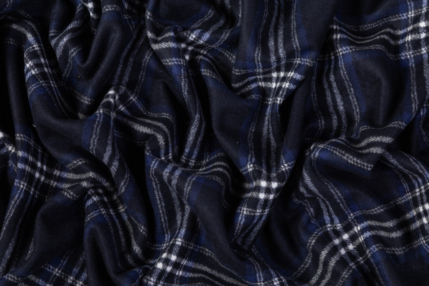 Double Faced Italian Wool Blend Coating - Navy Blue