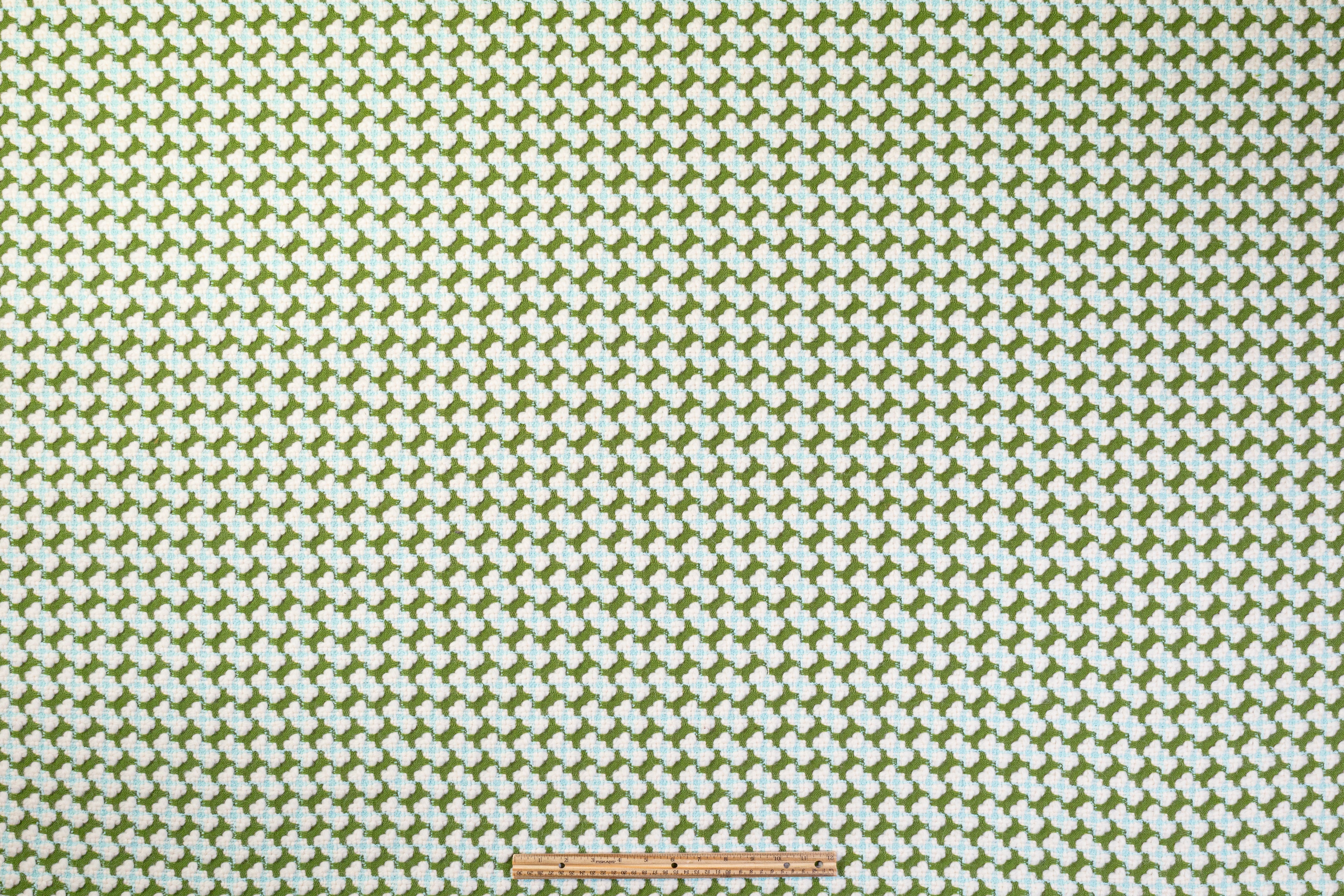 Pucci - Italian Wool Alpaca Blend Tweed - Green / Off White / Blue