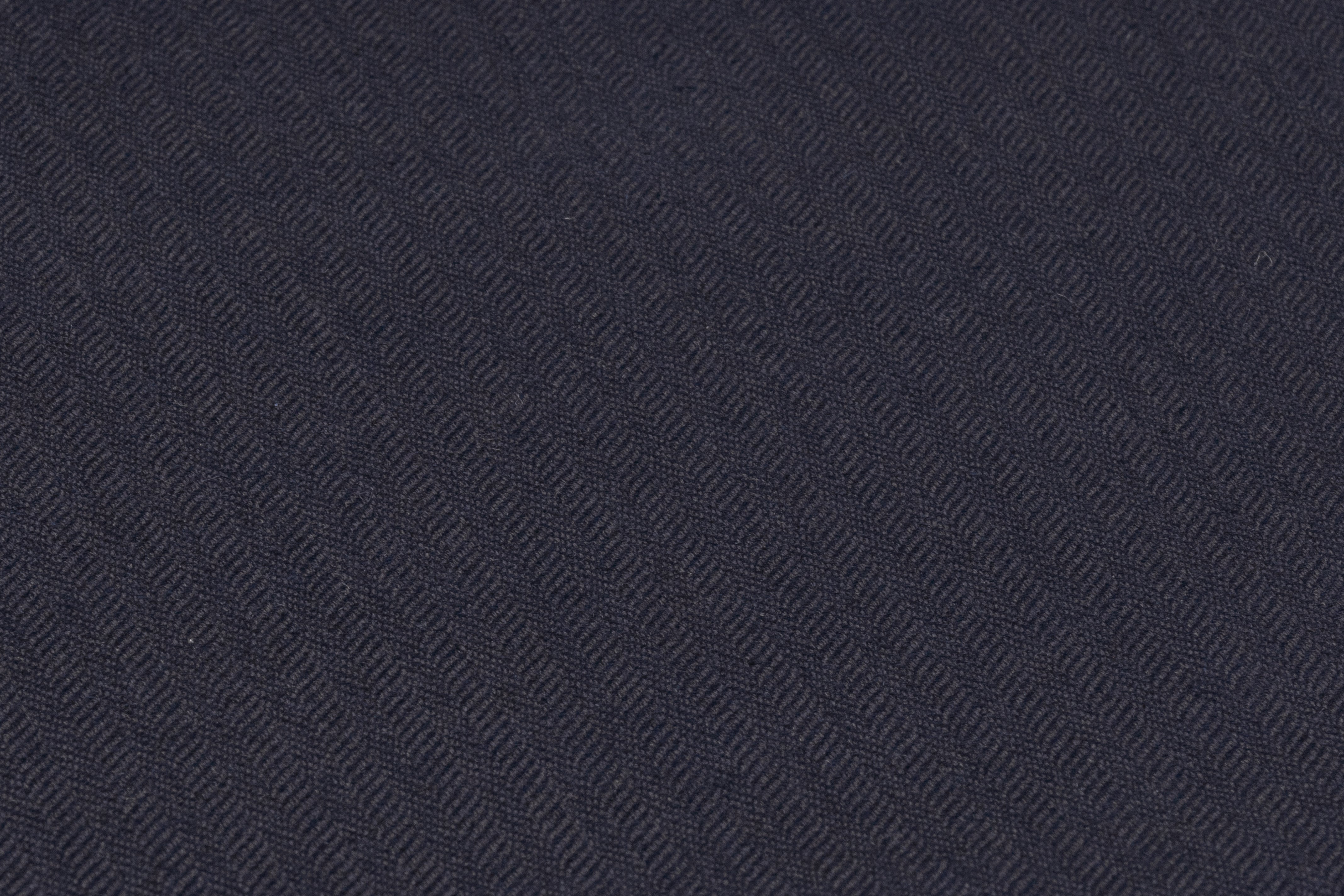Herringbone Italian Wool Linen Suiting - Navy