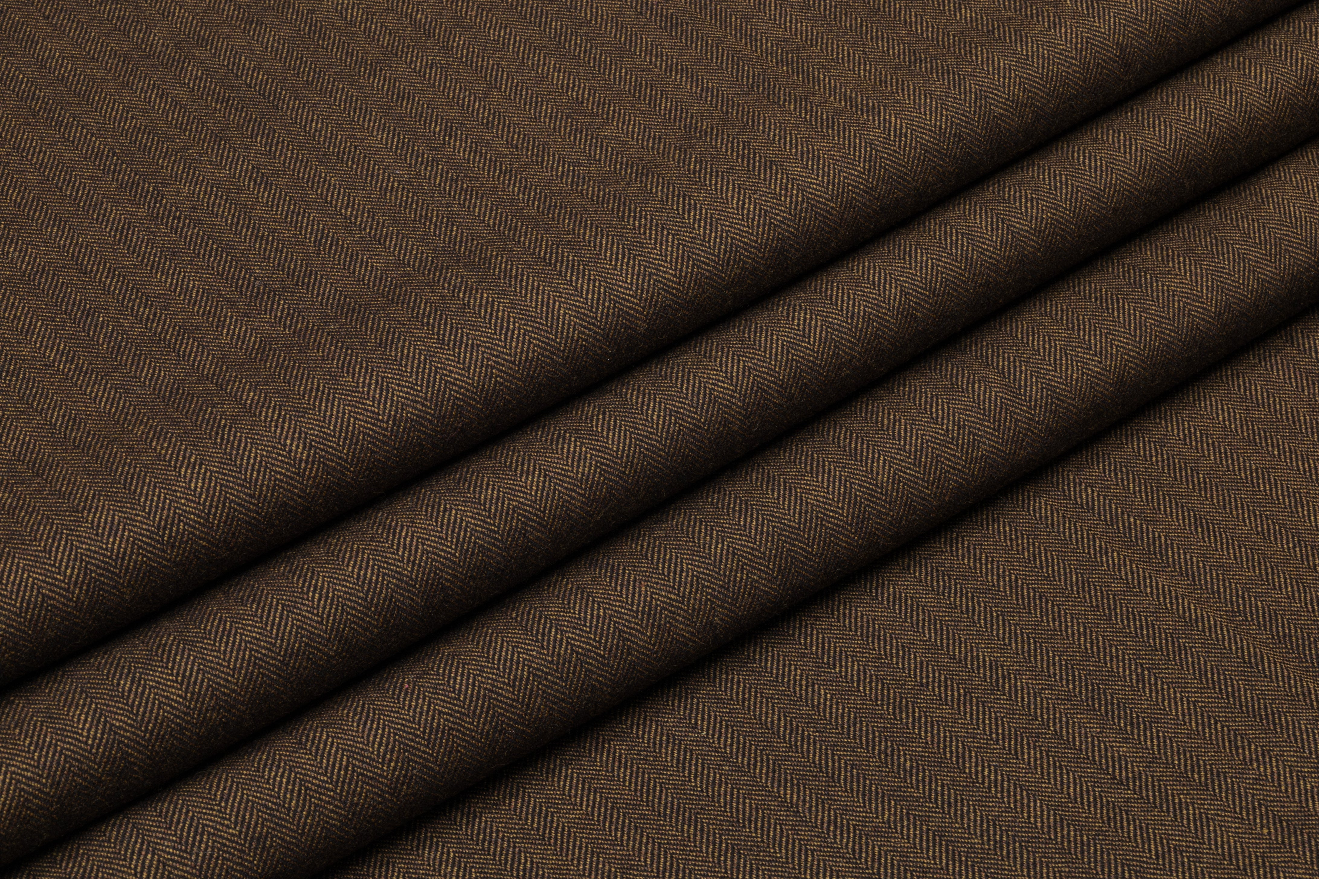 Hardy Minnis - Herringbone English Wool Suiting - Bronze