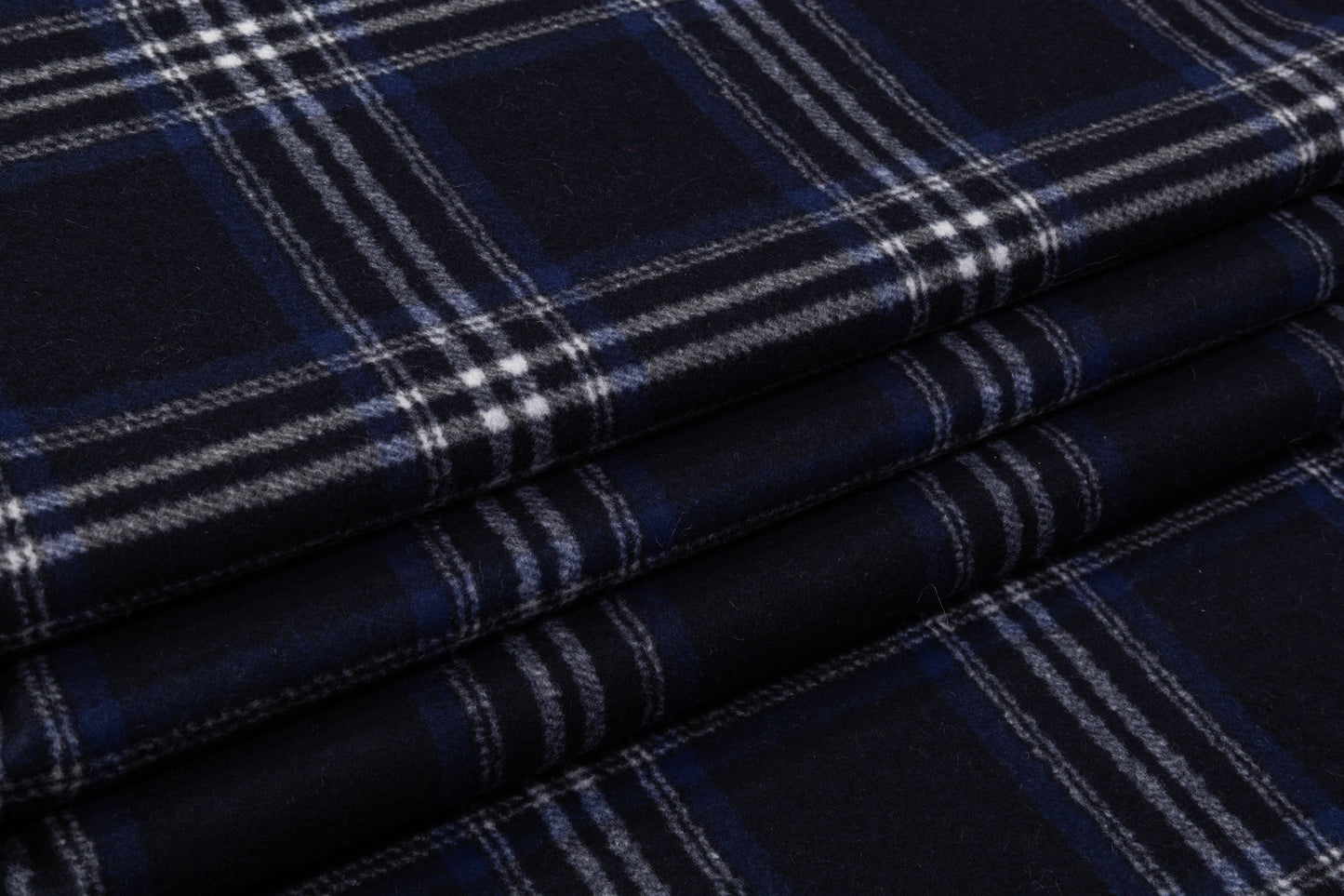 Double Faced Italian Wool Blend Coating - Navy Blue