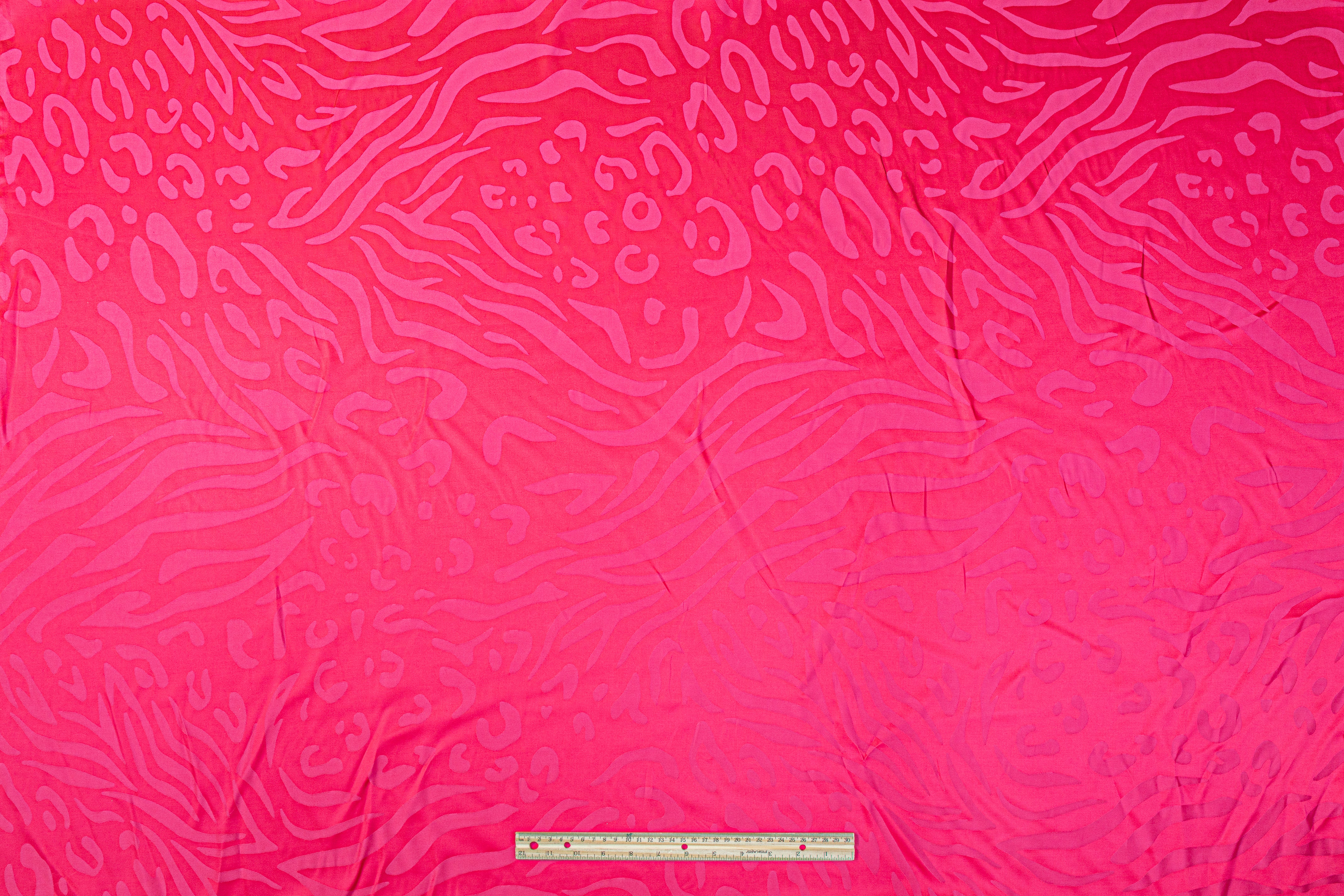 Viscose Acetate Italian Jacquard - Hot Pink