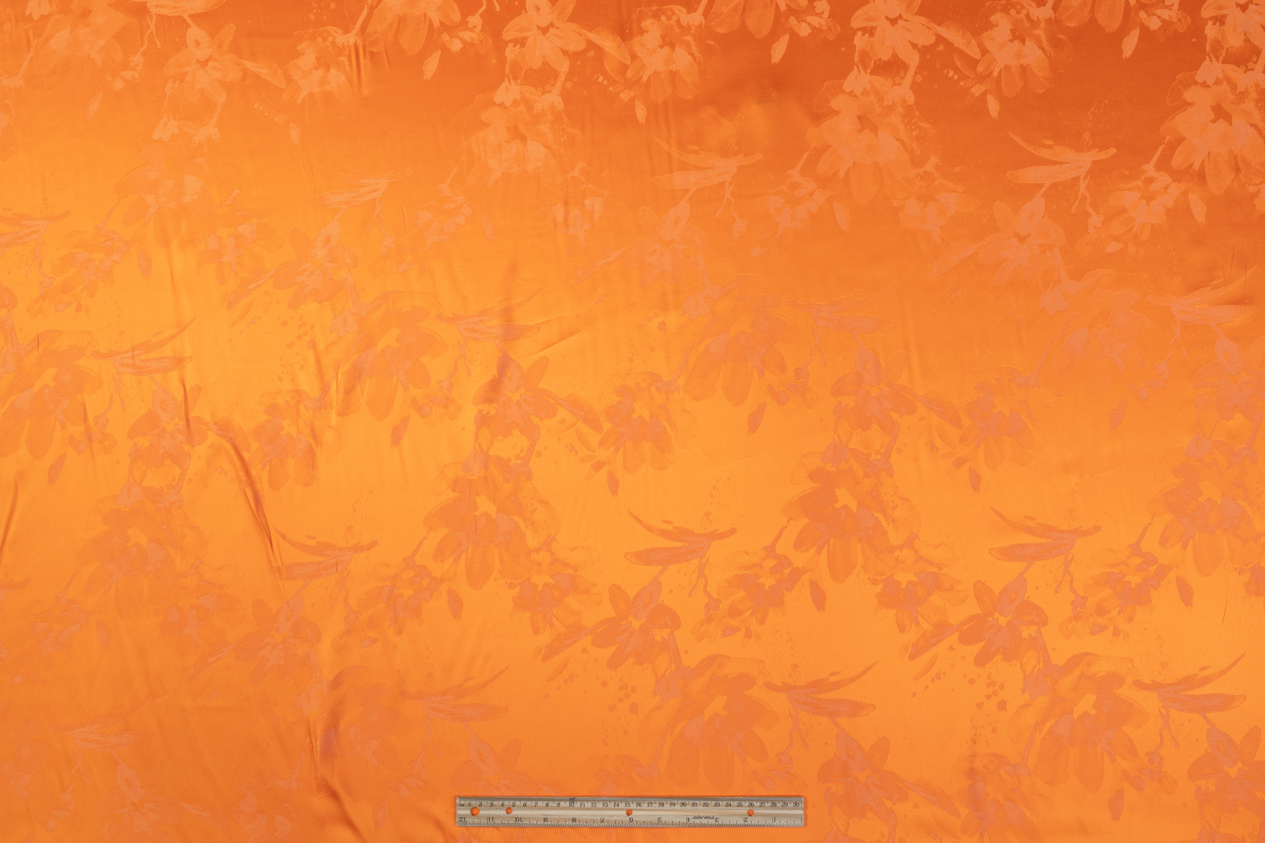 Viscose Acetate Italian Jacquard - Orange