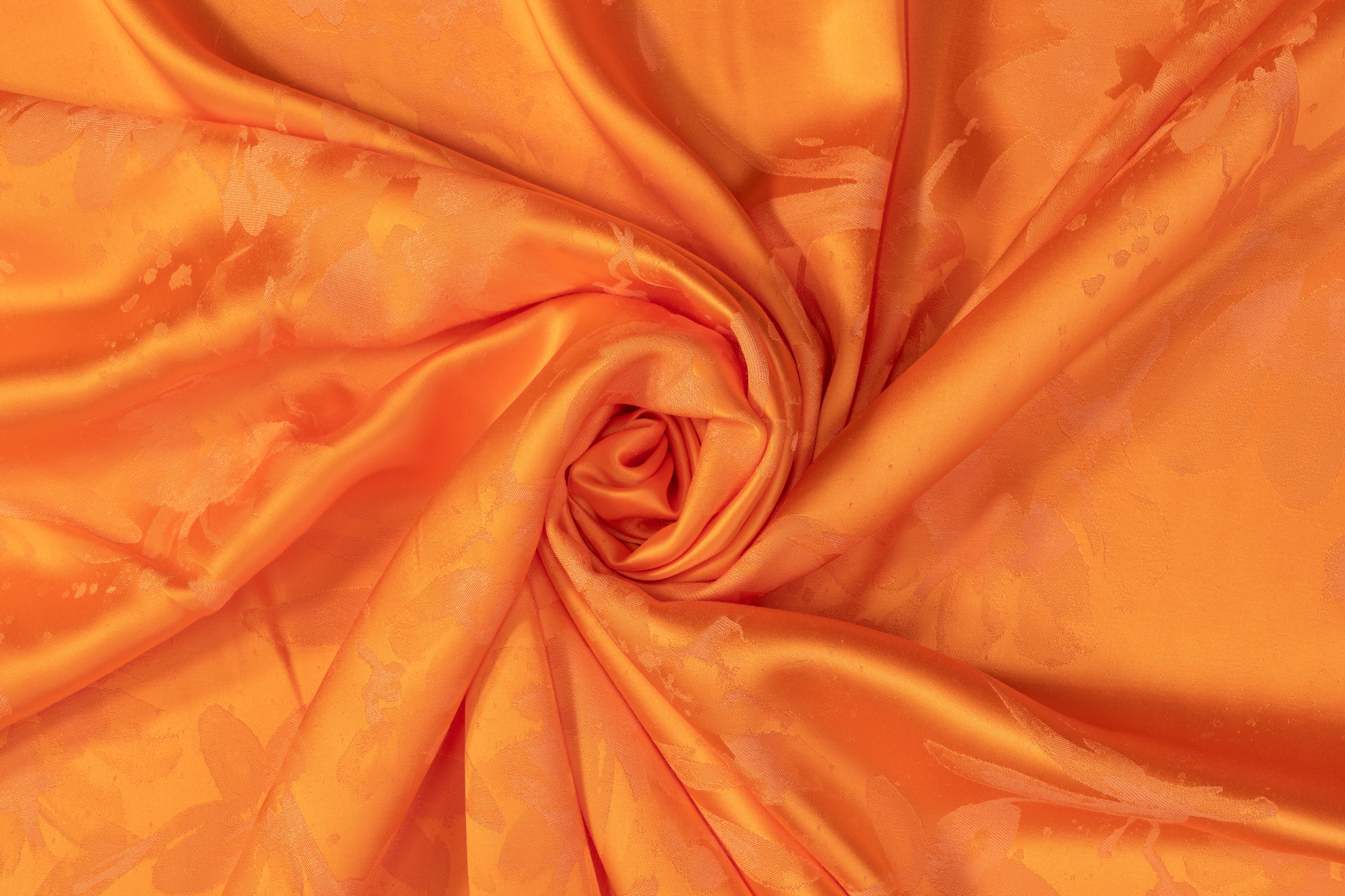 Viscose Acetate Italian Jacquard - Orange
