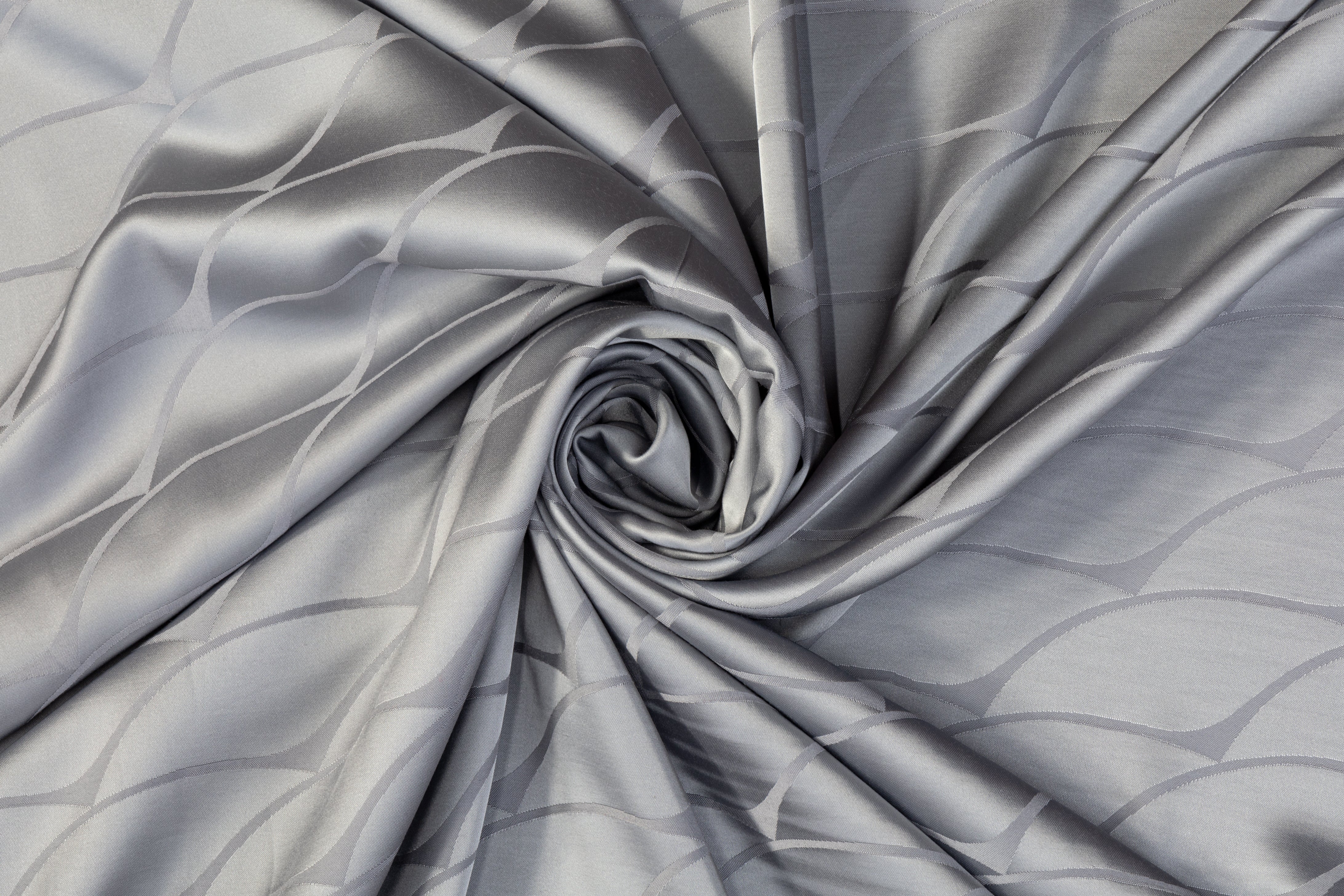 Viscose Acetate Italian Jacquard - Silver / Gray