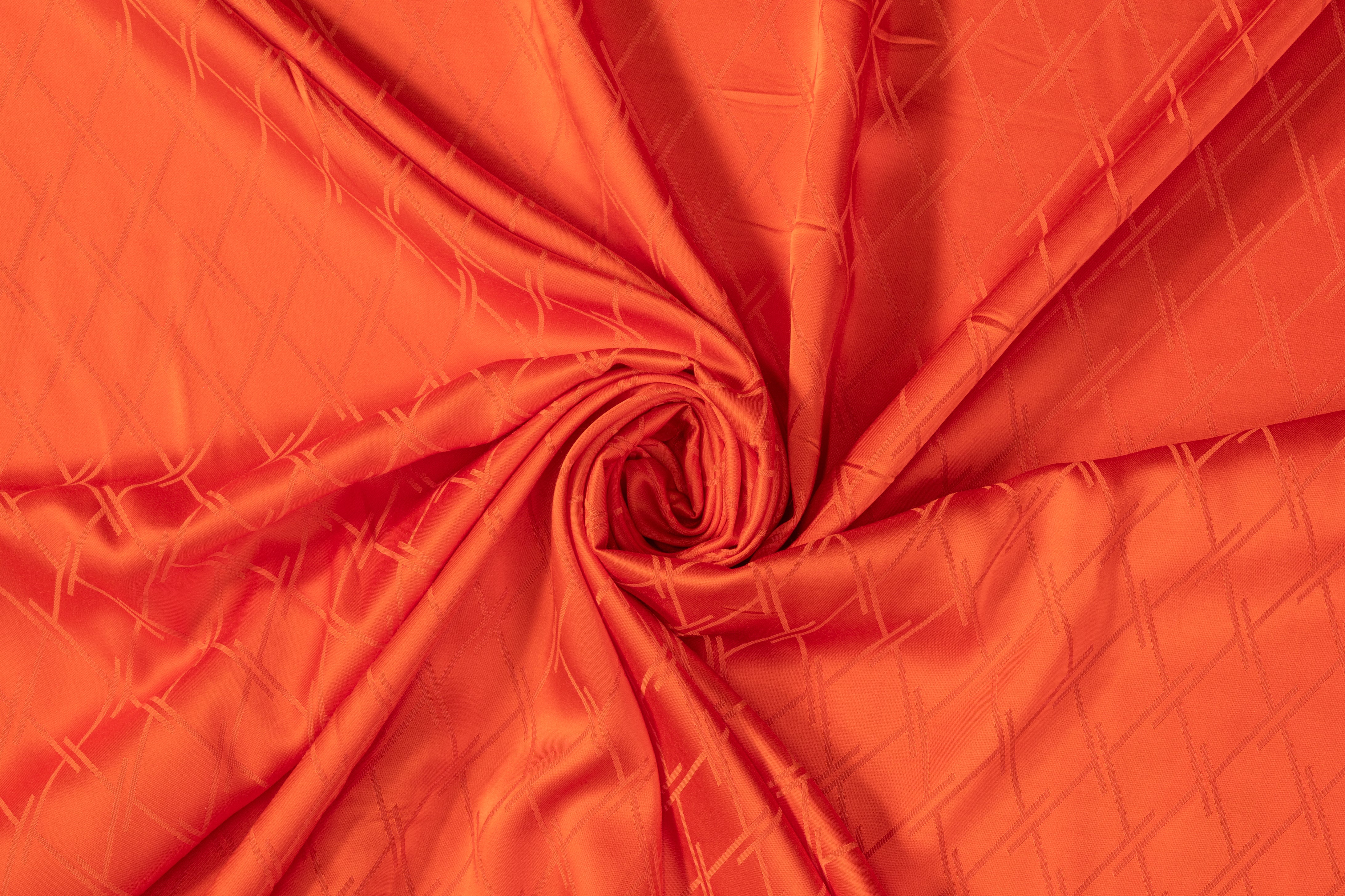 Viscose Acetate Italian Jacquard - Orange