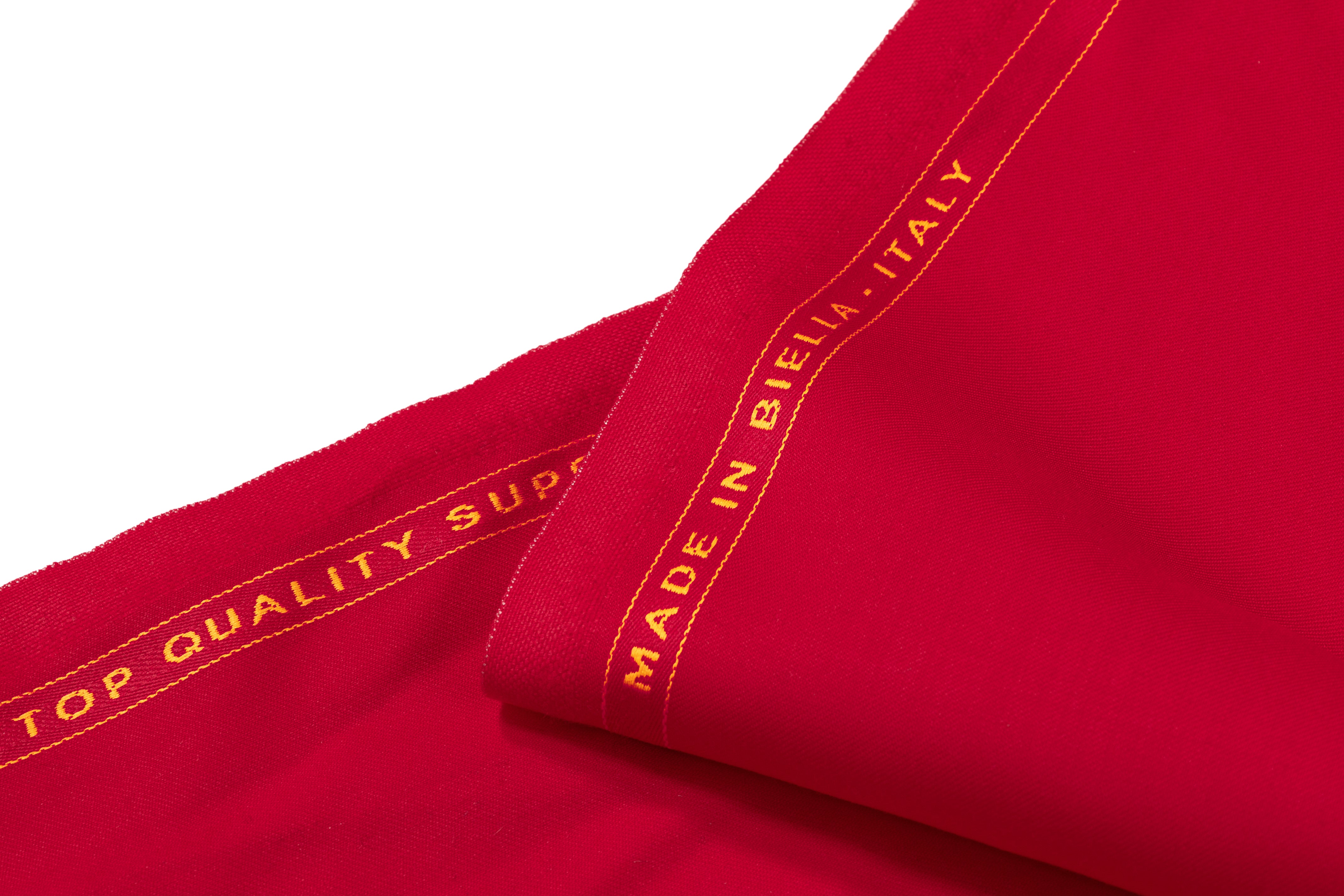 Super 130s Italian Wool Suiting - Red