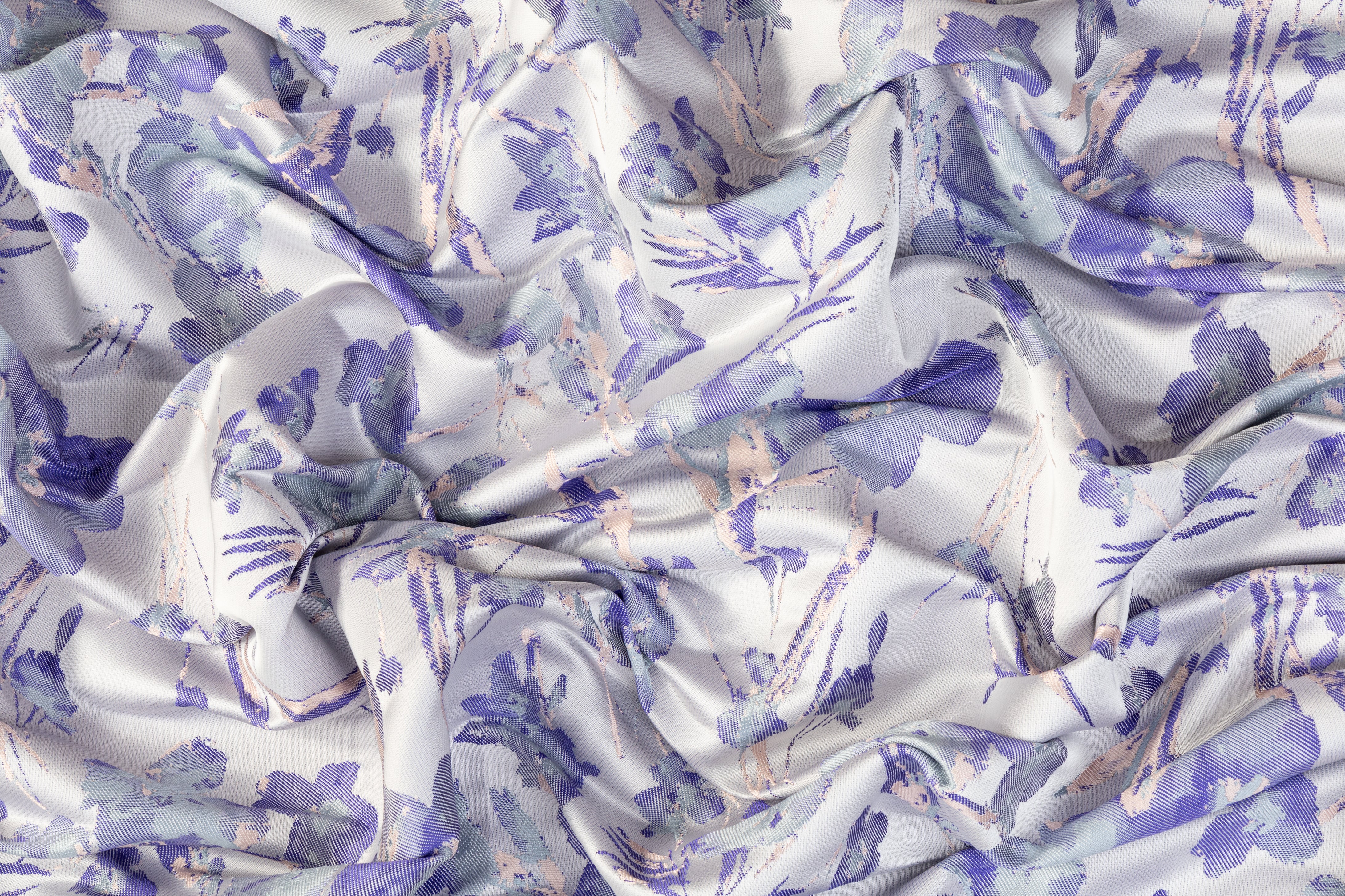 Floral Italian Brocade - Purple / Gray