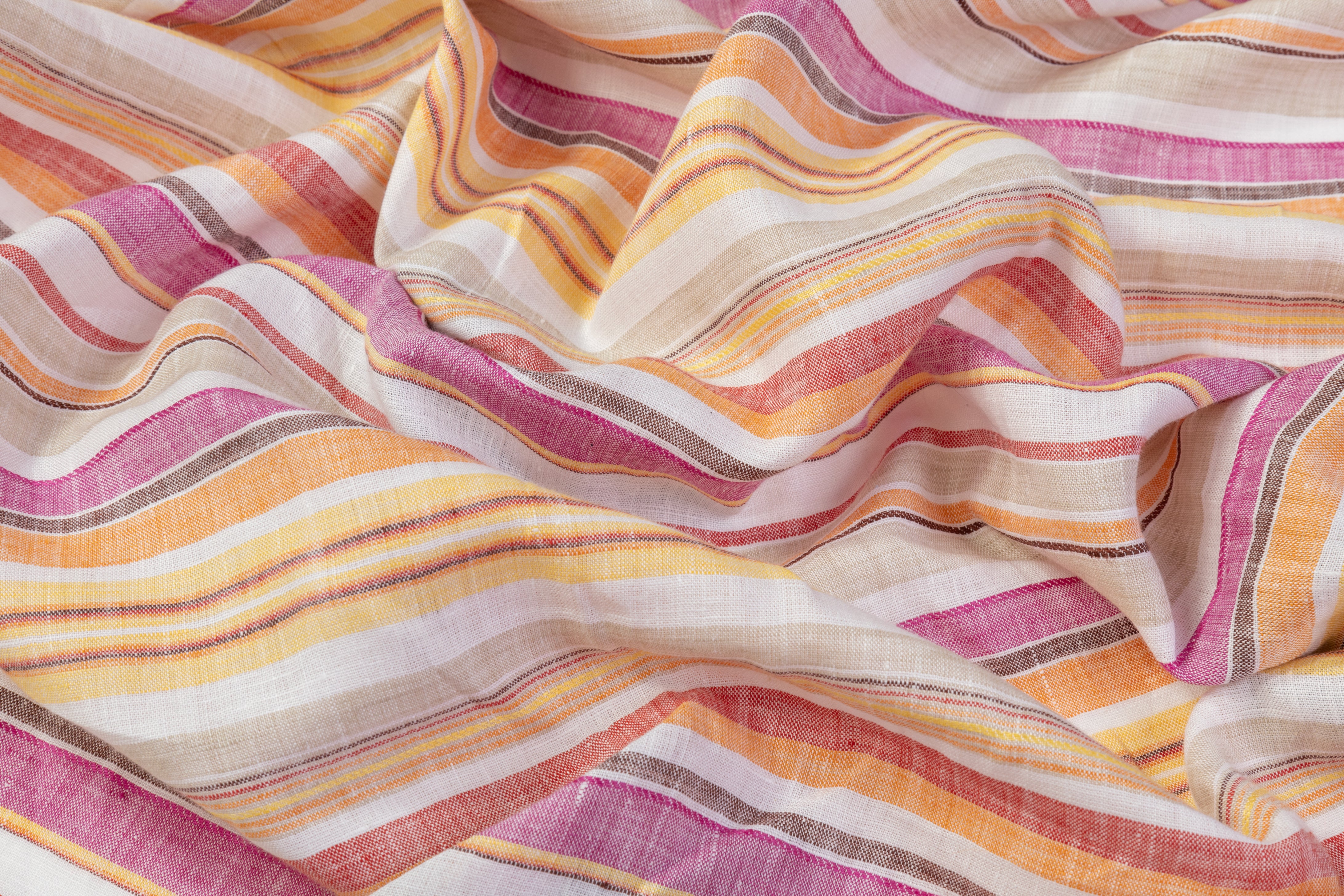 Striped Italian Linen - Multicolor