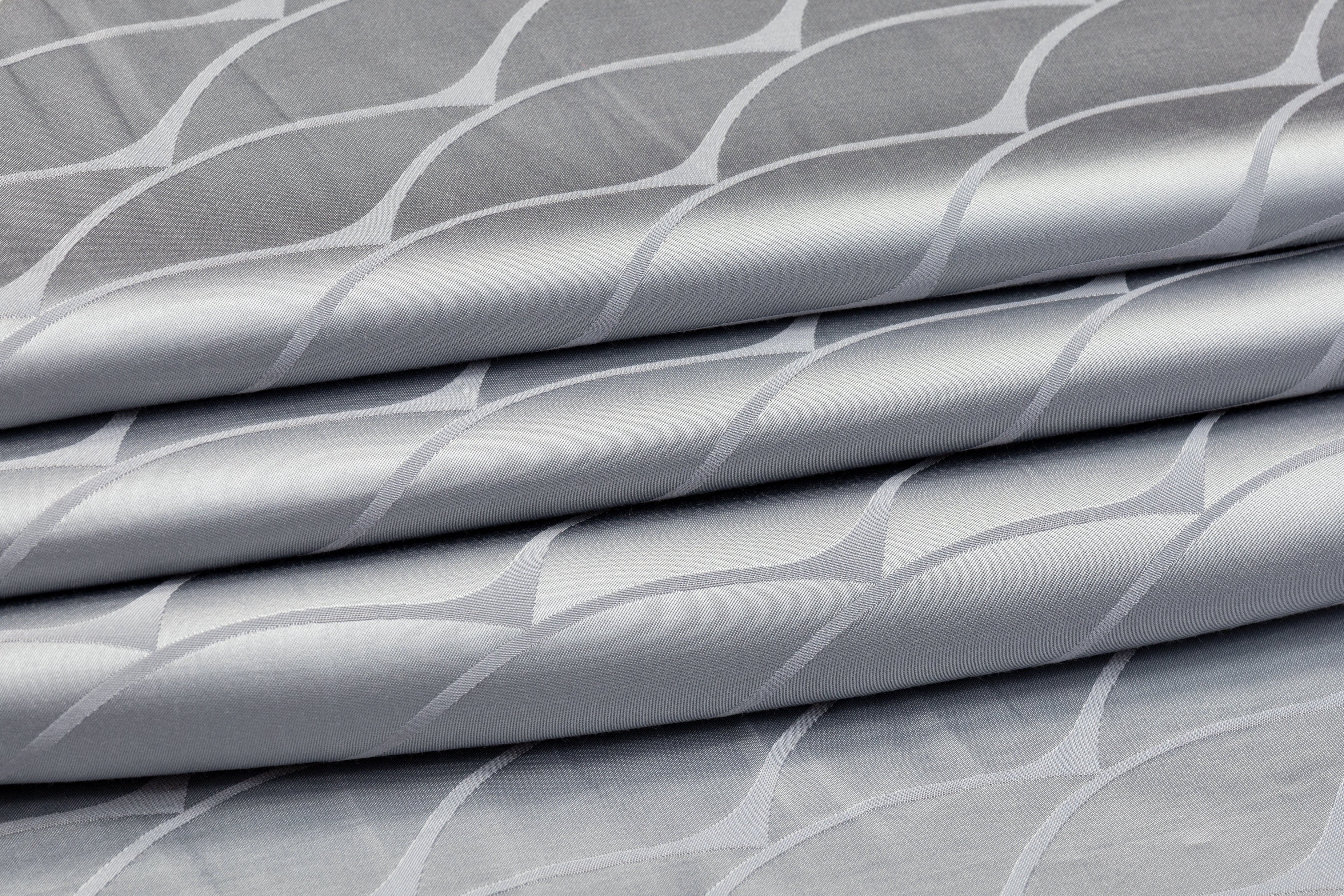 Viscose Acetate Italian Jacquard - Silver / Gray