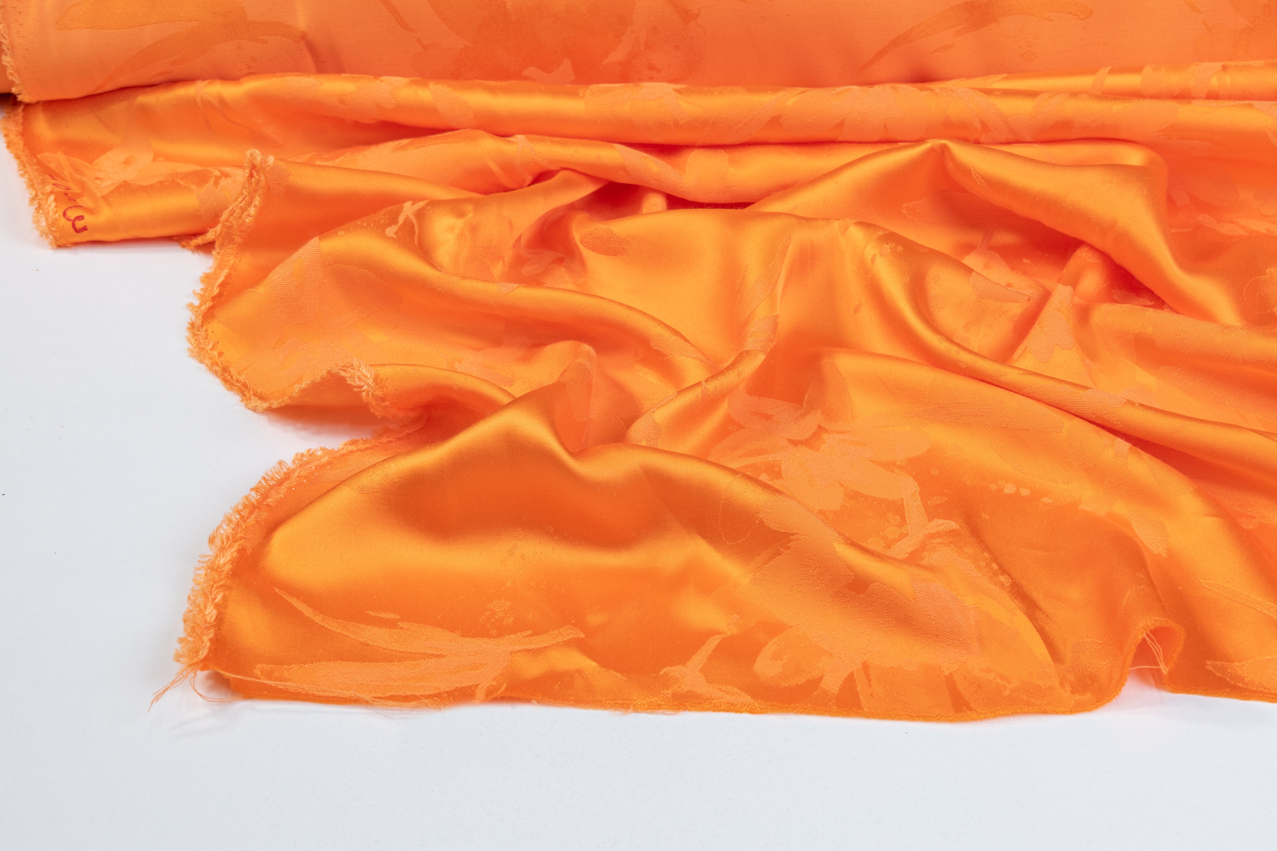 Viscose Acetate Italian Jacquard - Orange