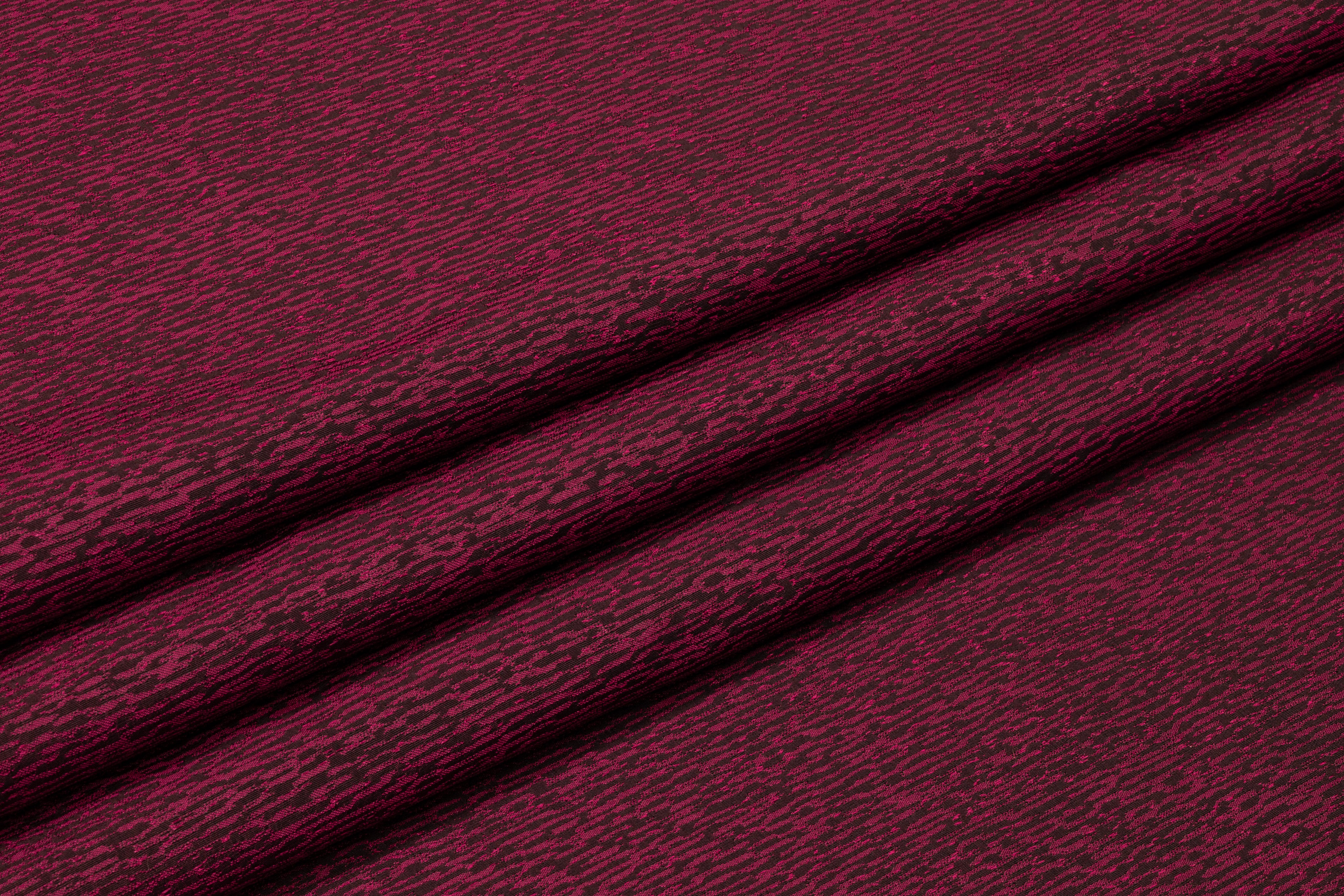 Iridescent Italian Silk Jacquard - Magenta