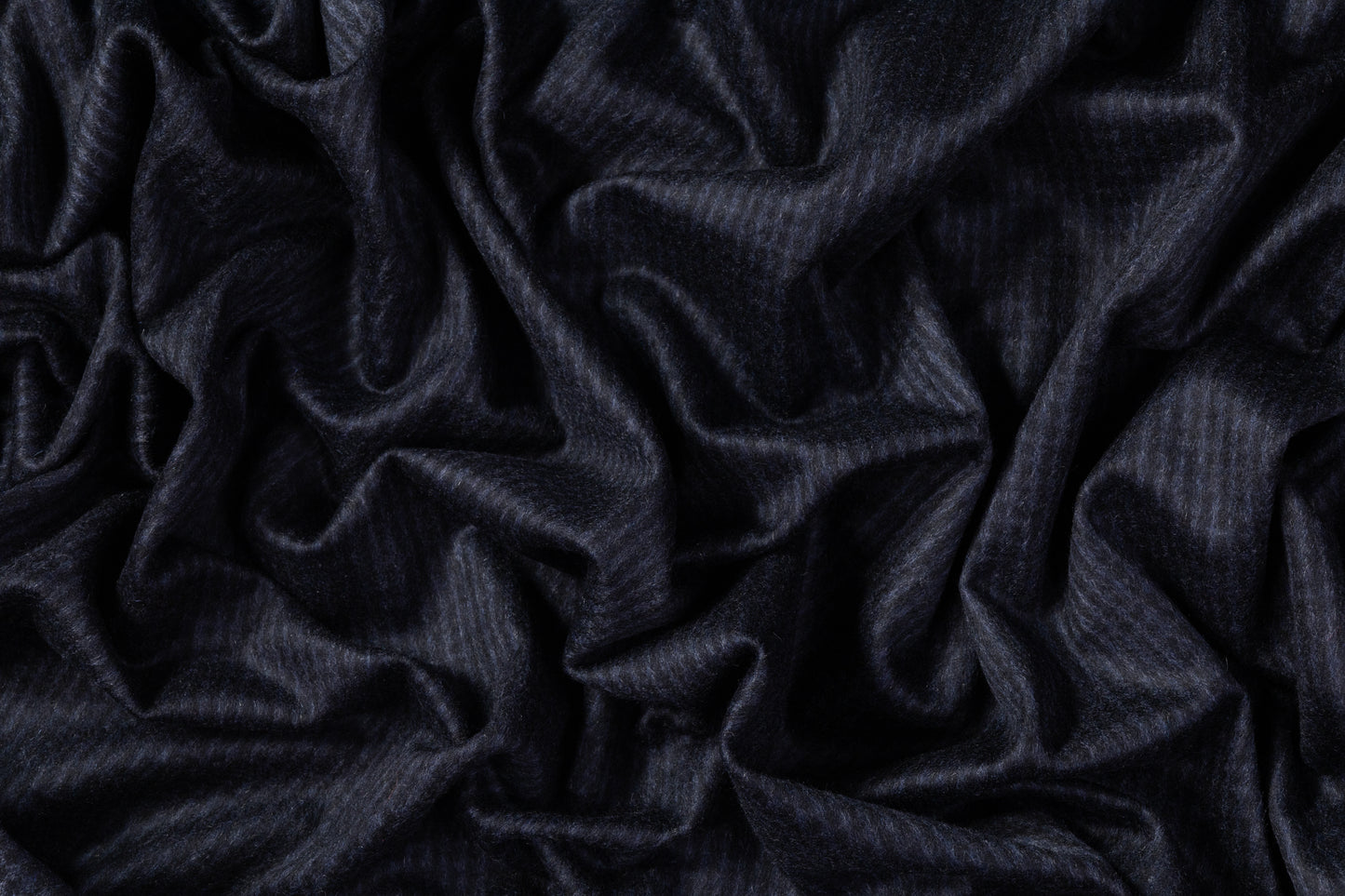 Italian Cashmere Wool Blend Coating - Navy / Black