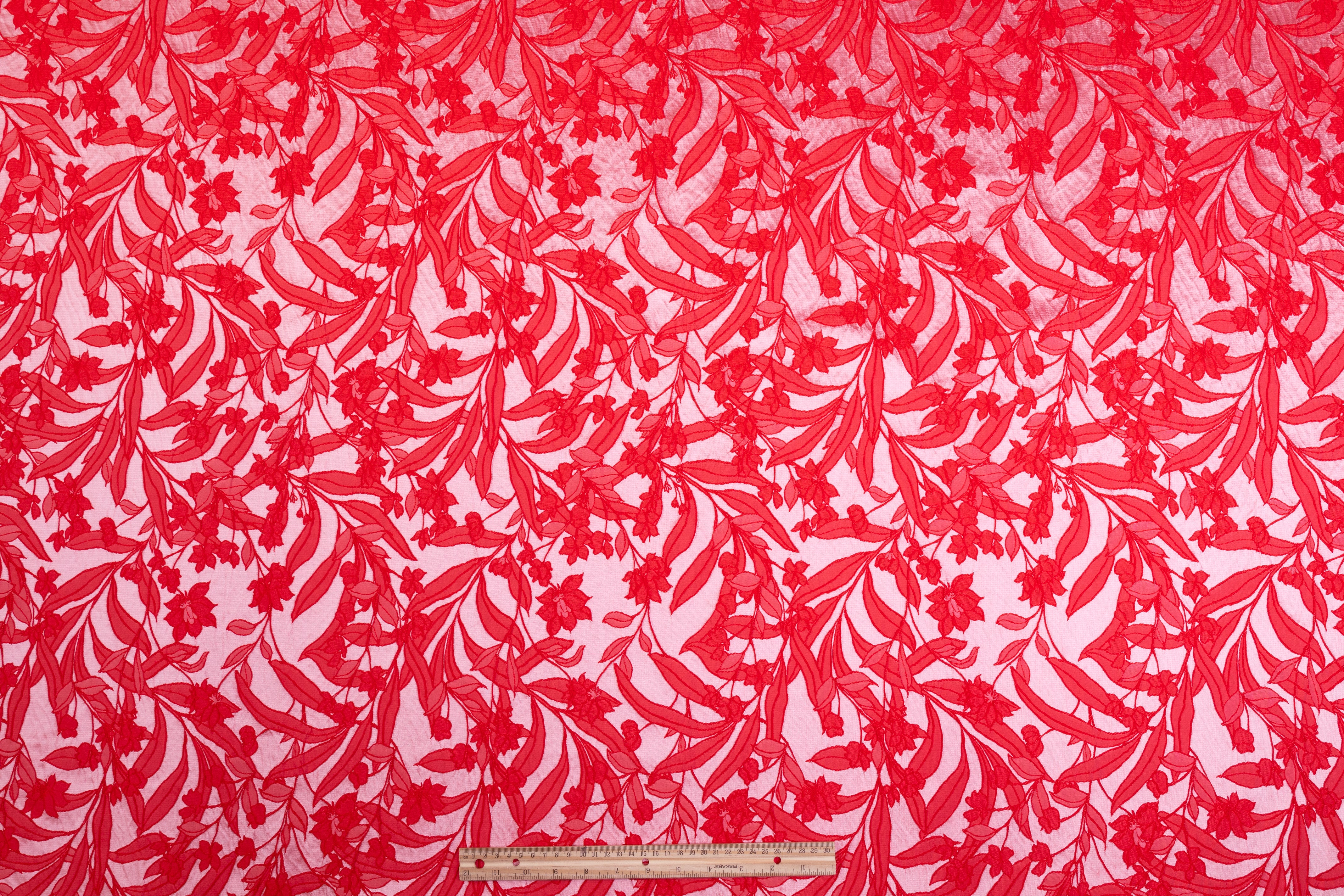 Floral Brocade - Red