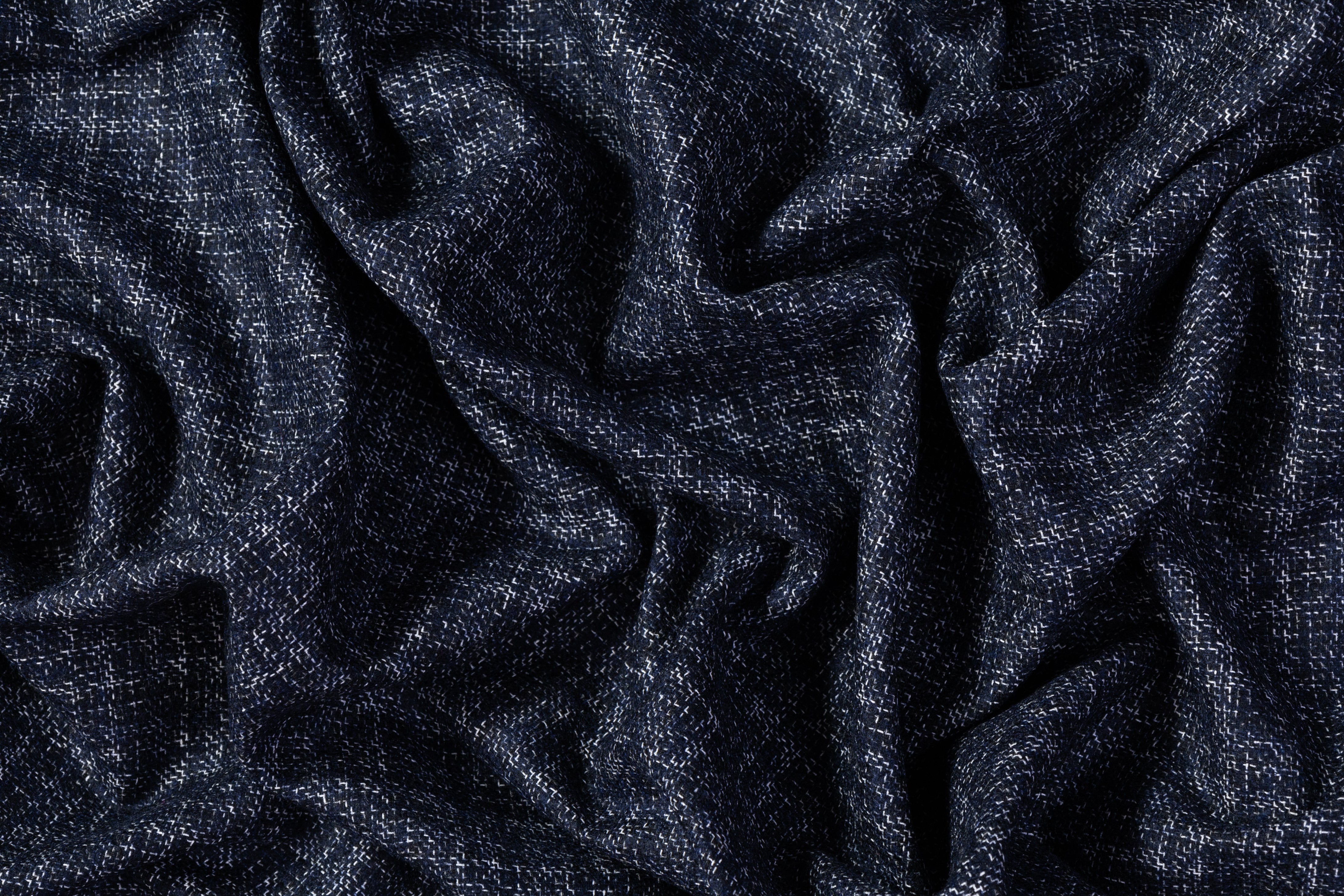 Lanificio TG di Fabio - Italian Wool Blend Tweed Suiting - Blue / White