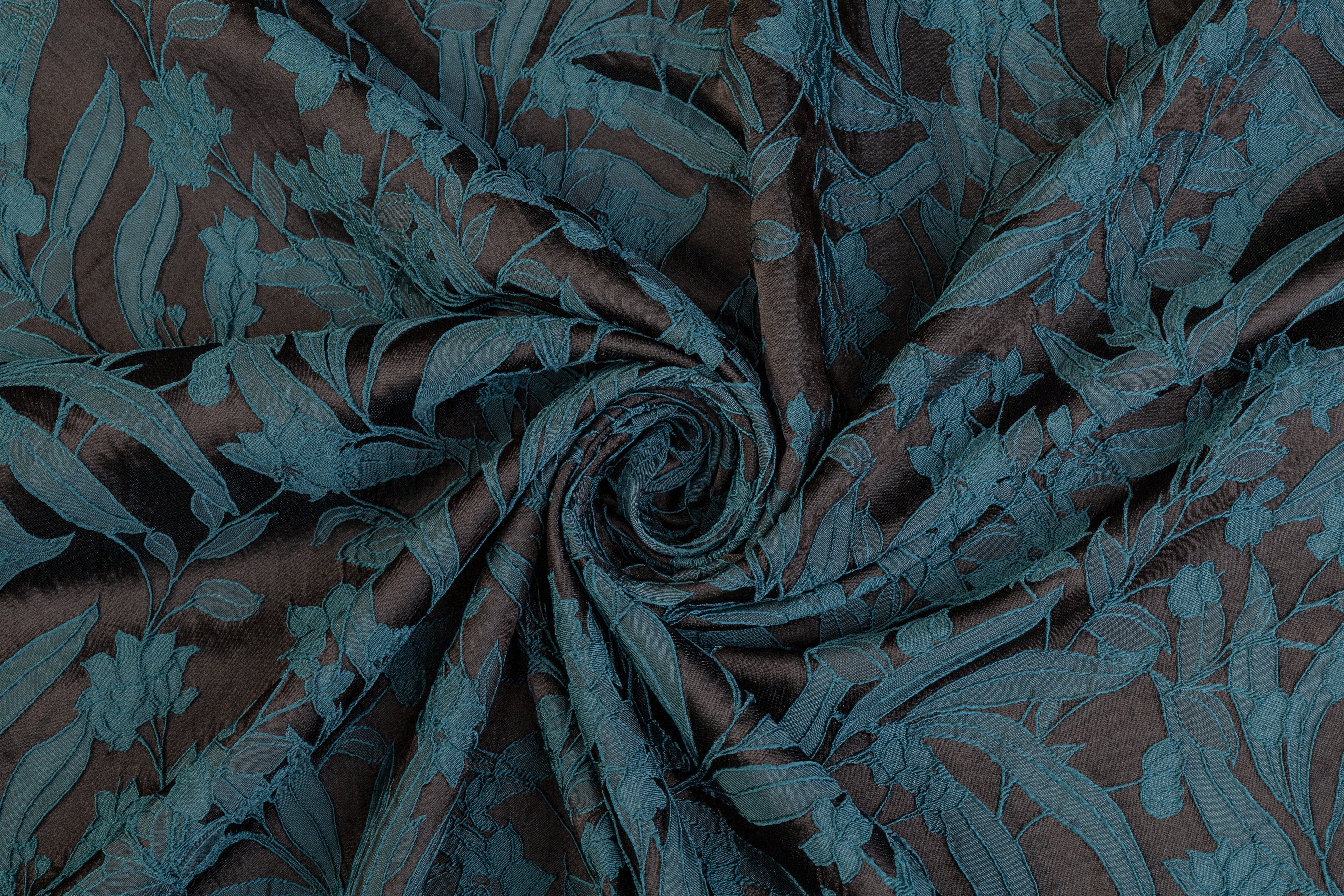 Floral Brocade - Teal