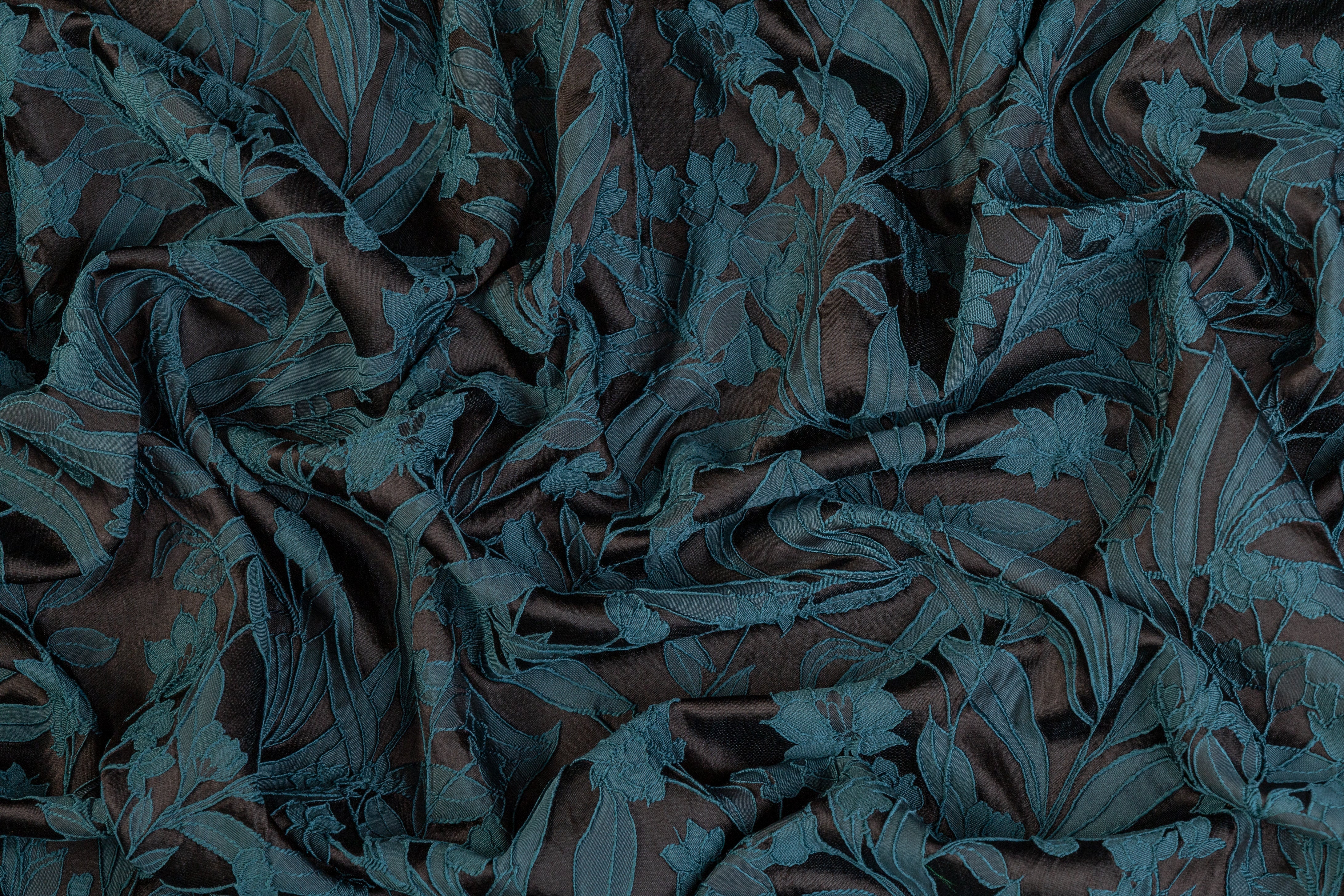 Floral Brocade - Teal