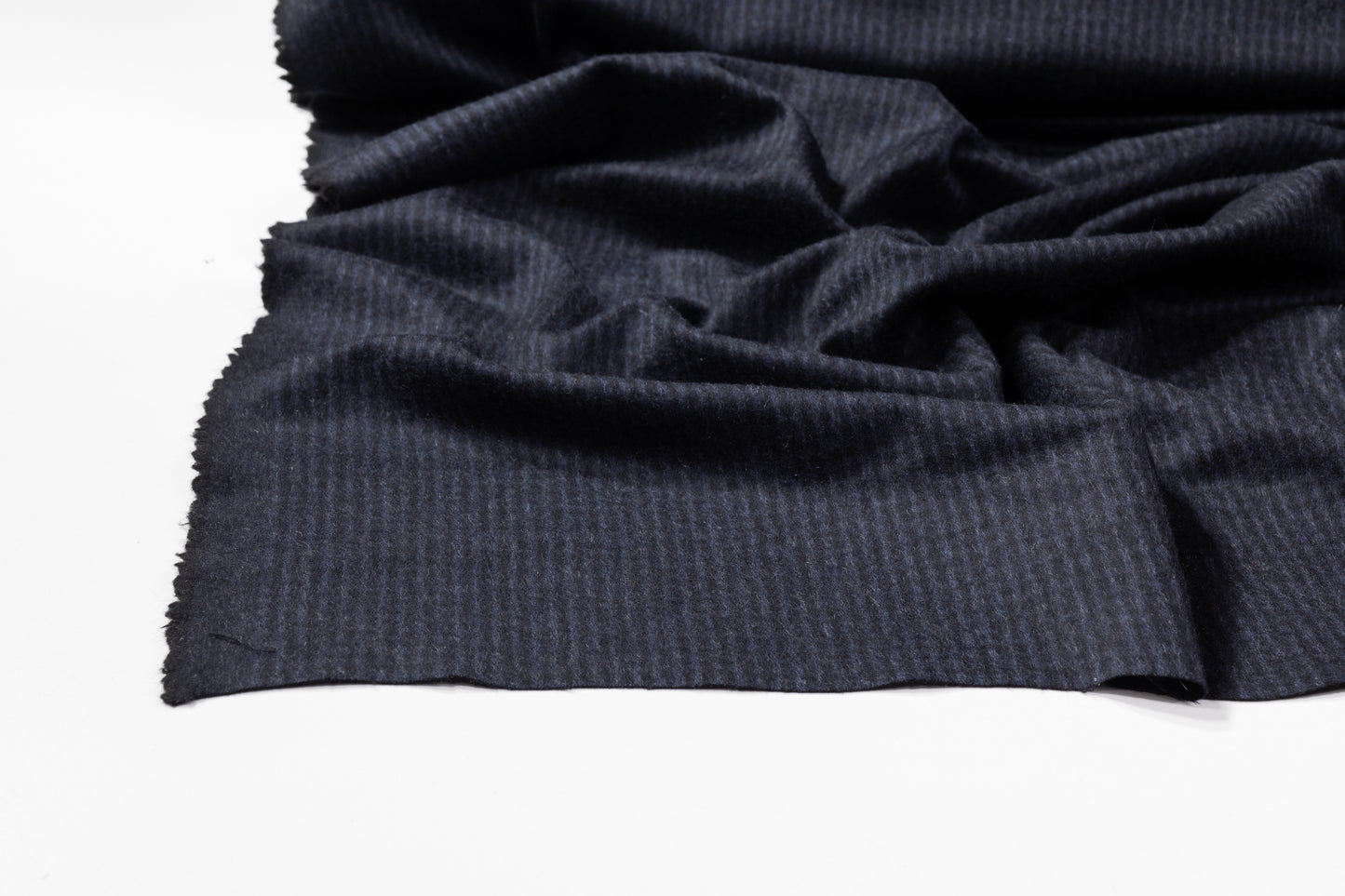 Italian Cashmere Wool Blend Coating - Navy / Black