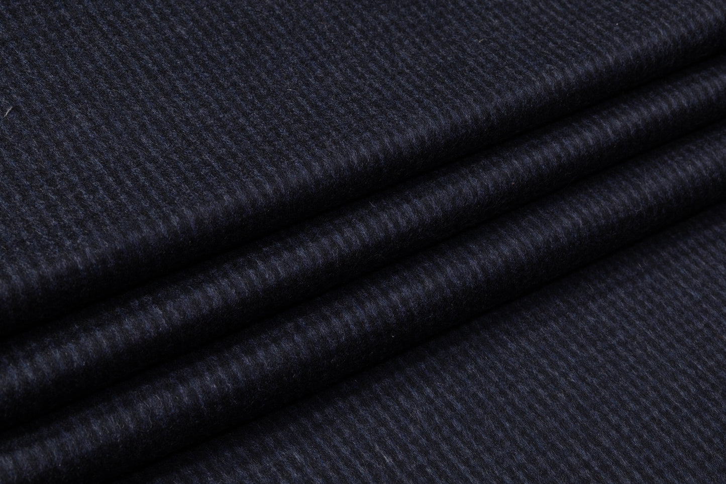 Italian Cashmere Wool Blend Coating - Navy / Black