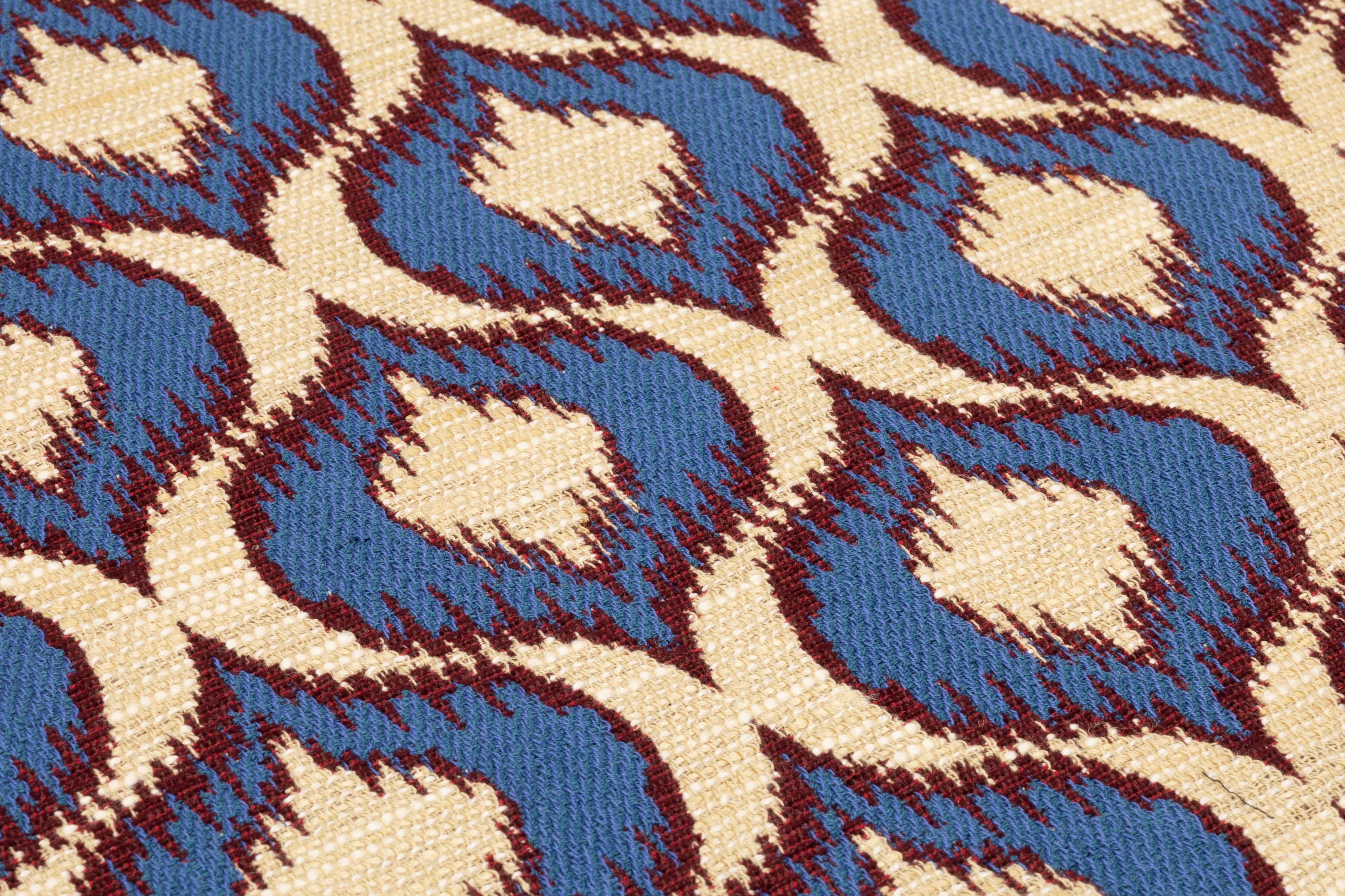 Ogee Italian Brocade - Blue / Beige / Burgundy