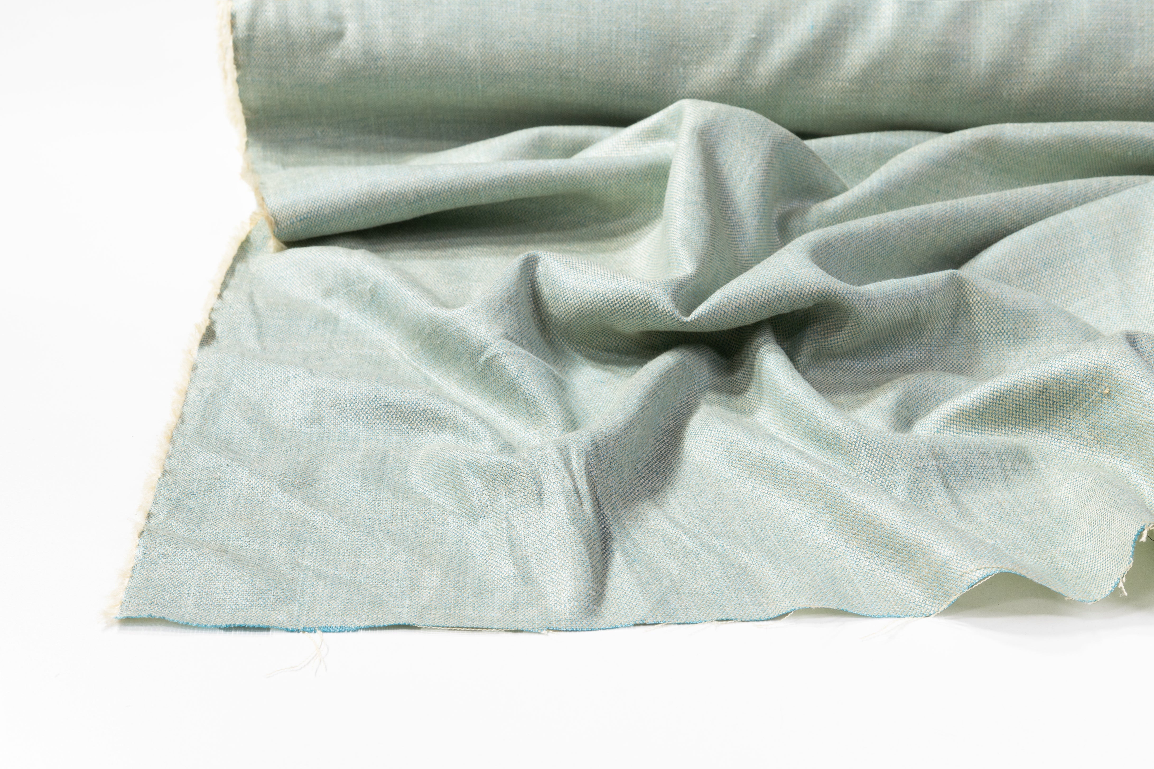Italian Silk Linen and Wool Suiting - Sea Foam