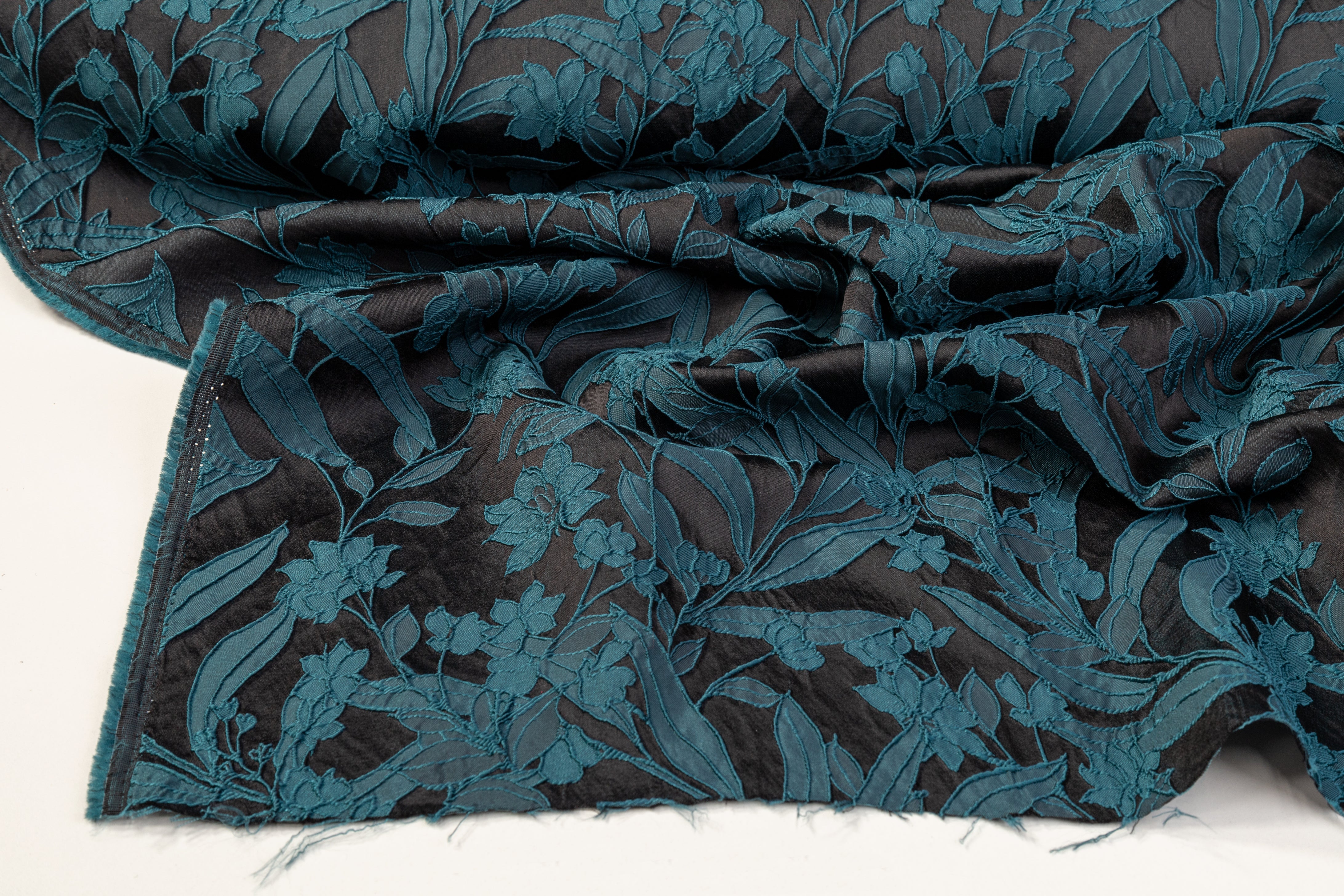 Floral Brocade - Teal