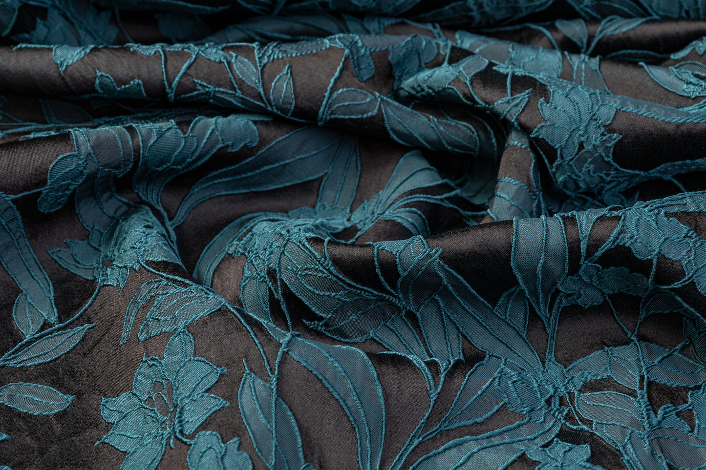 Floral Brocade - Teal