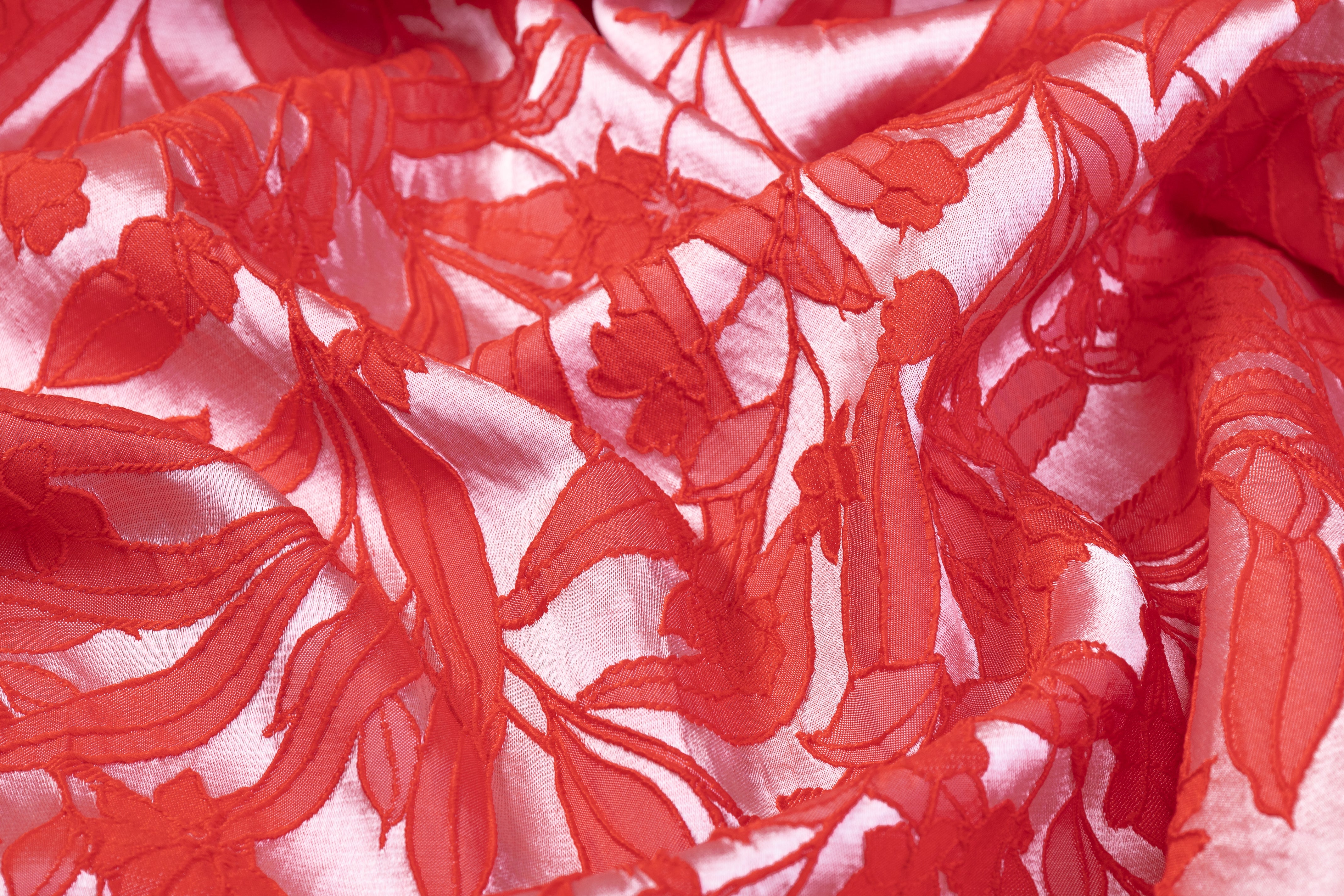 Floral Brocade - Red