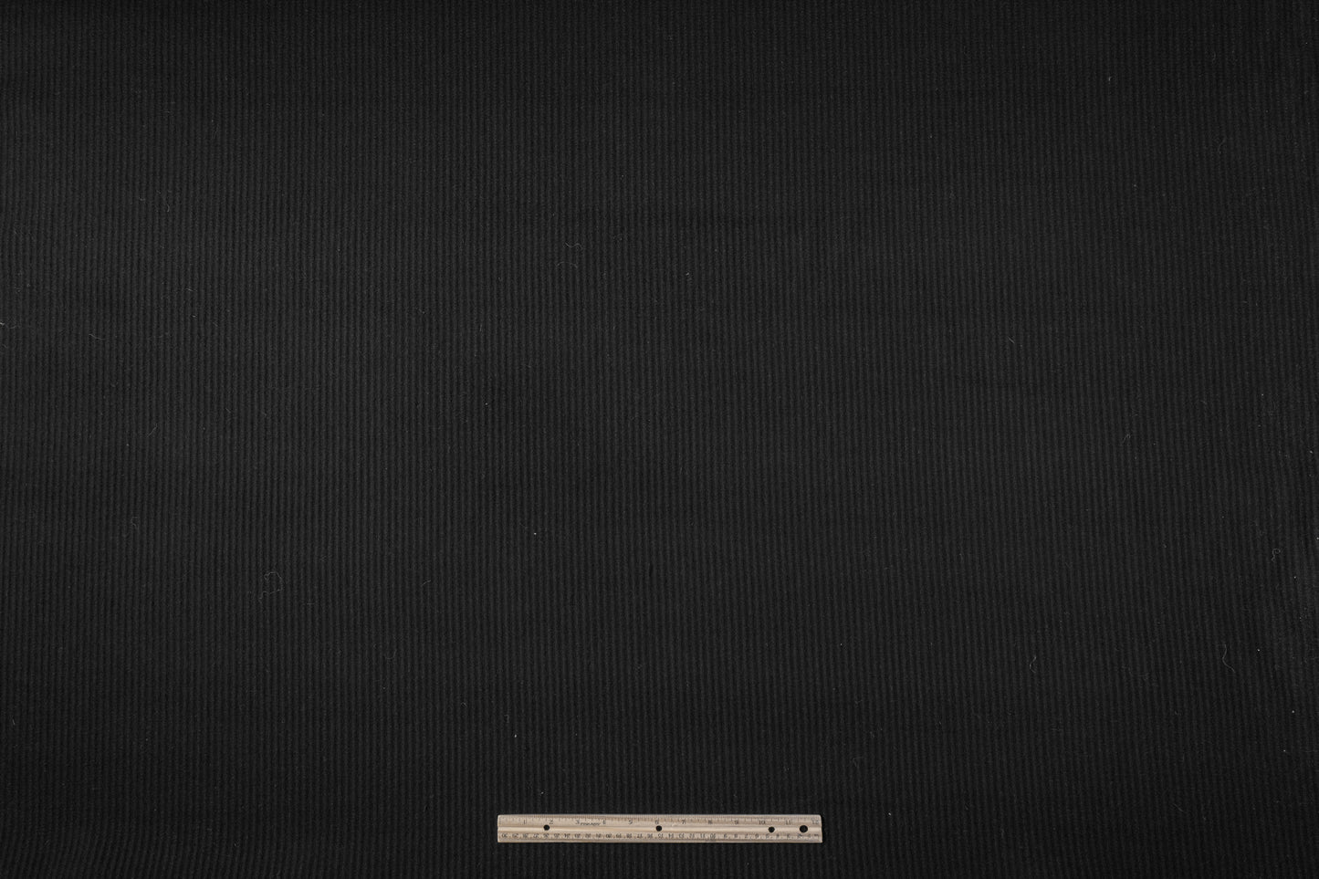 Ribbed Italian Wool Nylon Coating - Black