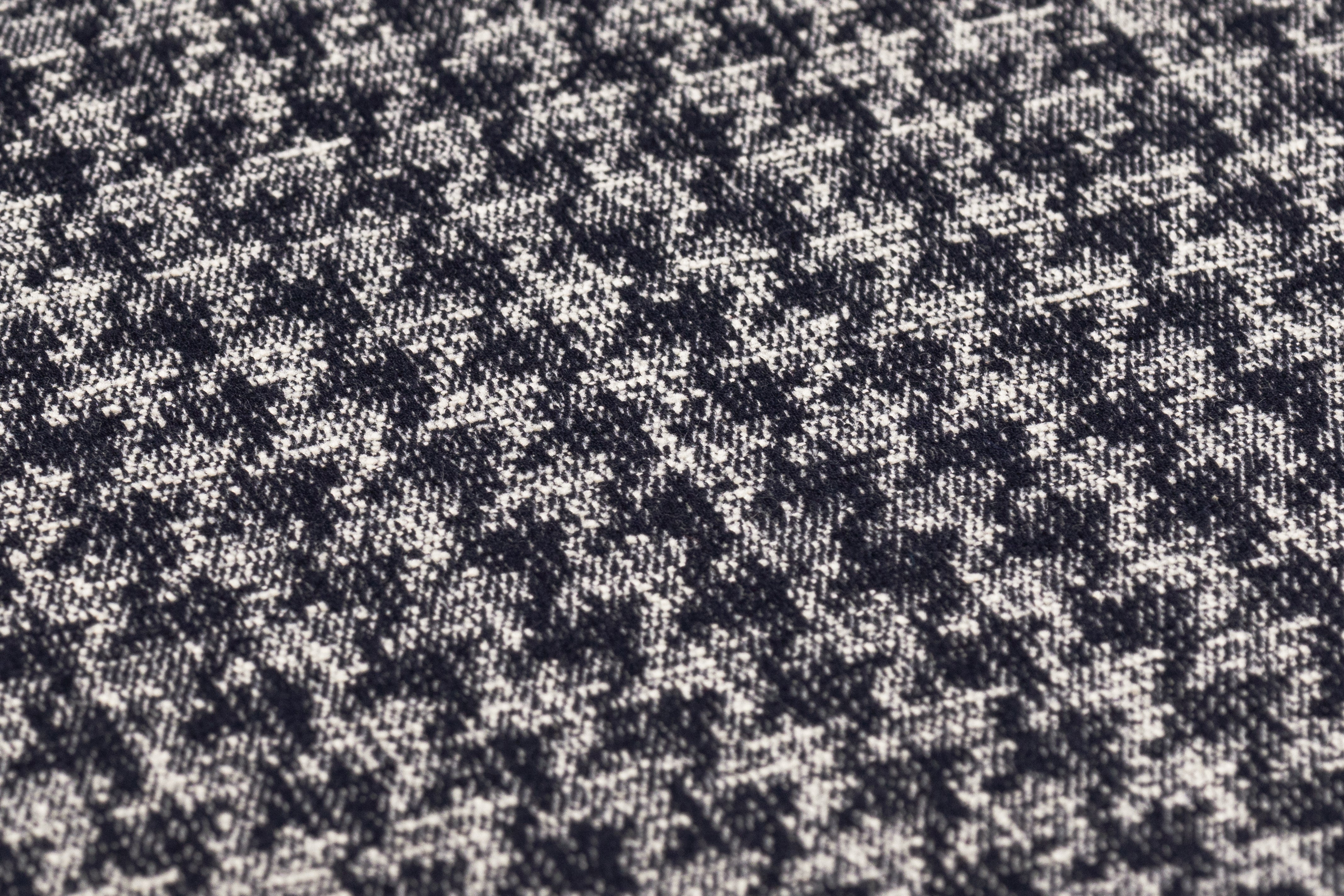 Armani - Houndstooth Italian Chenille Brocade - Blue / Off White