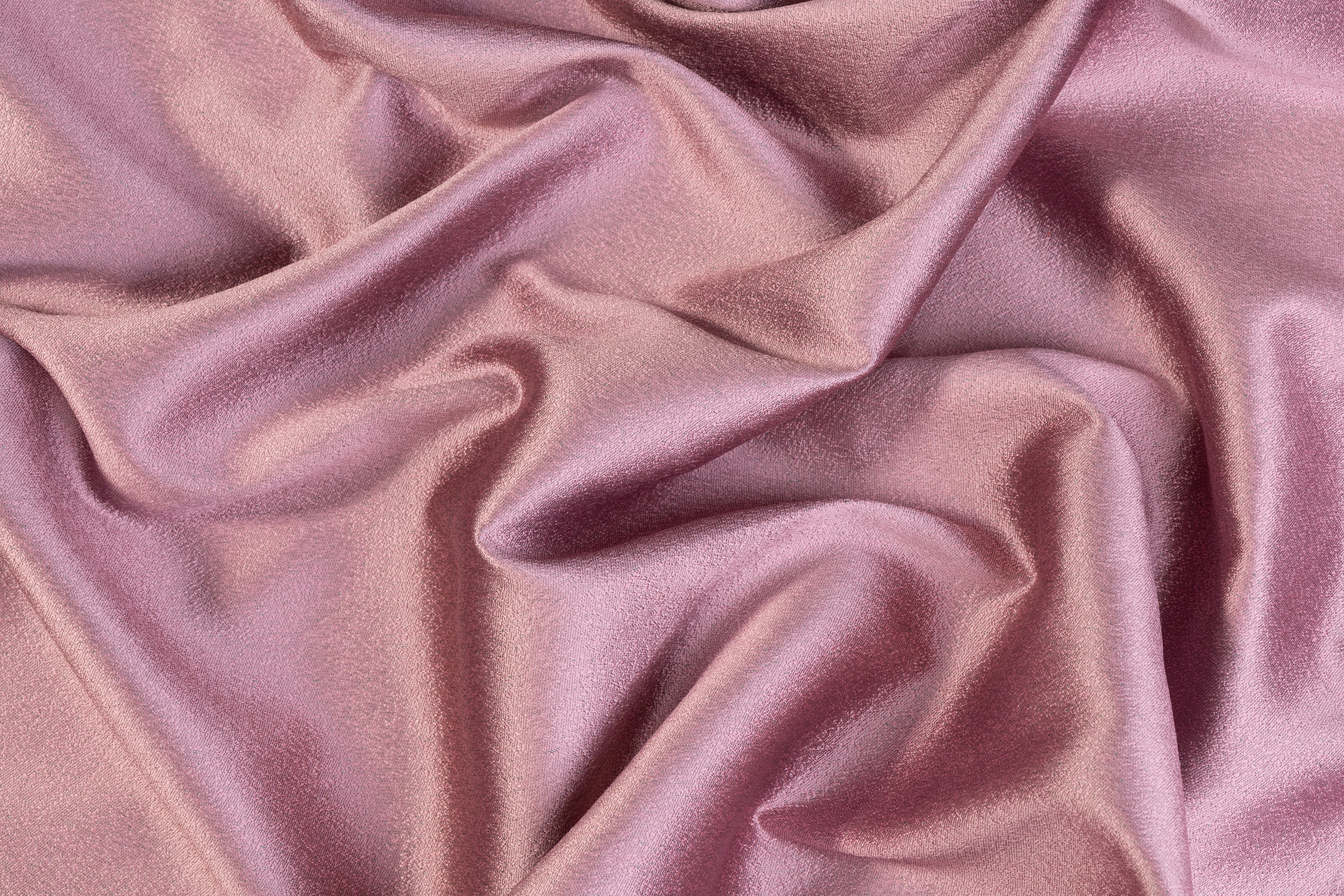 Double Faced Pebble Crepe - Mint / Dusty Rose