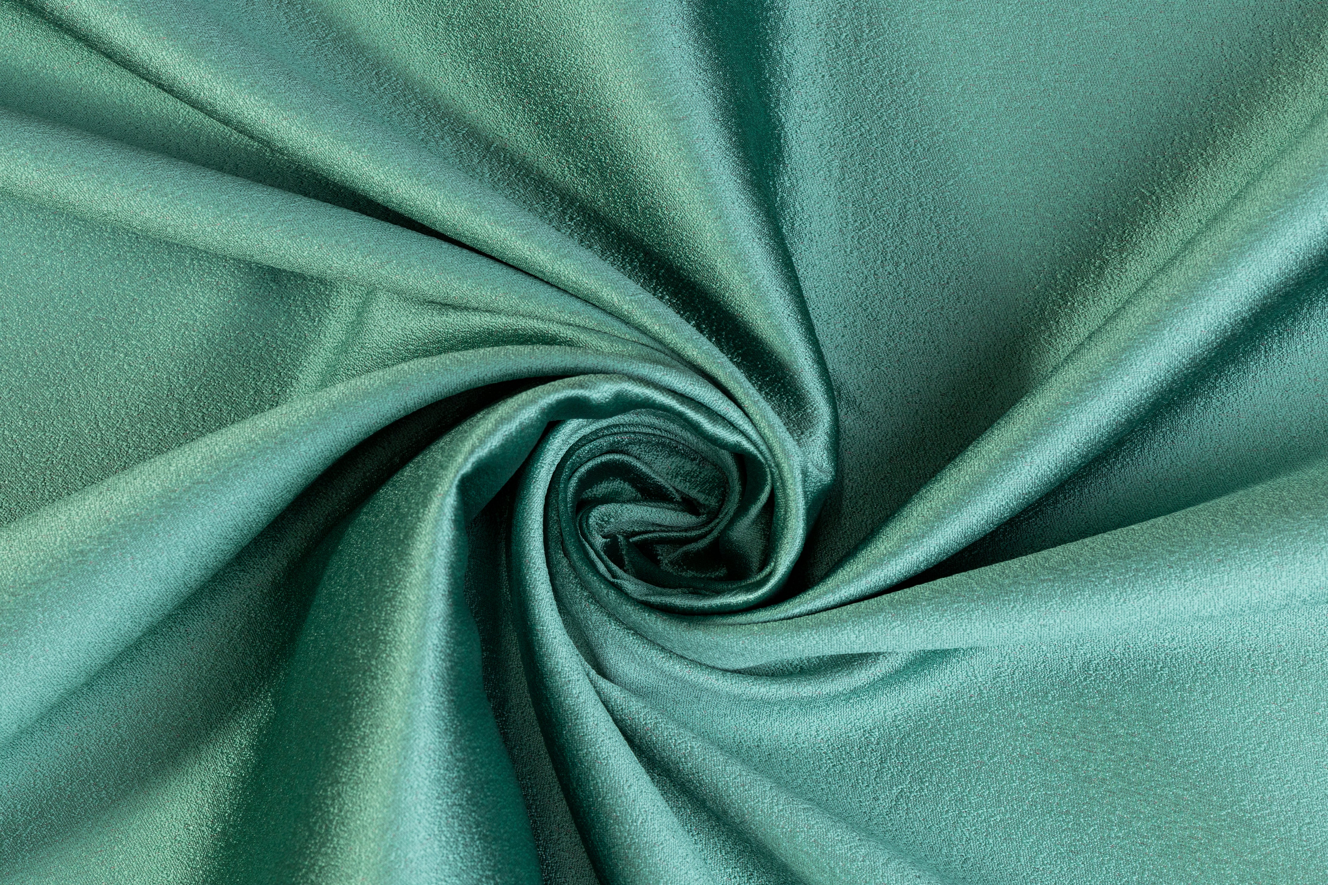 Double Faced Pebble Crepe - Mint / Dusty Rose