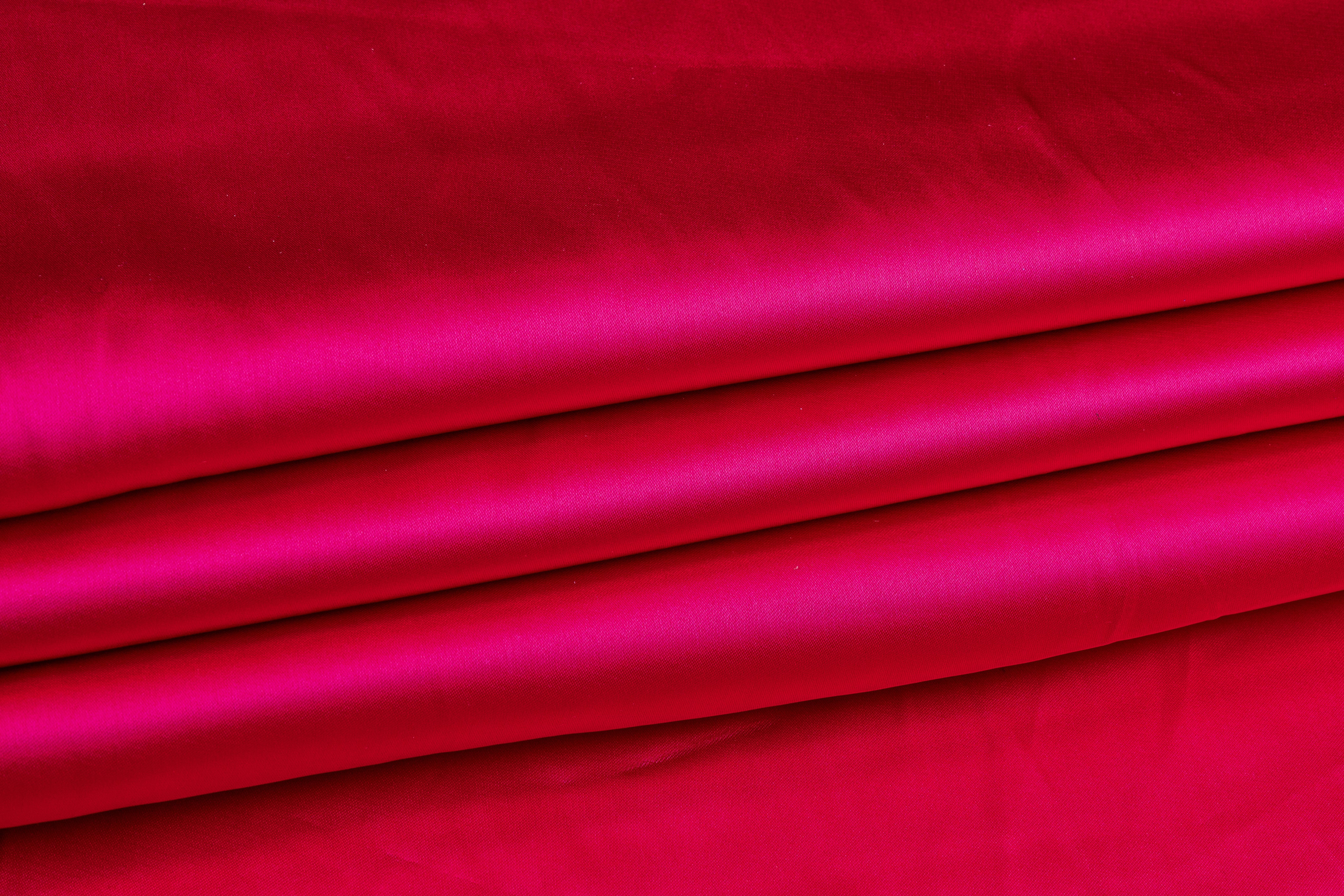 Double Faced Viscose Nylon Satin - Red / Magenta