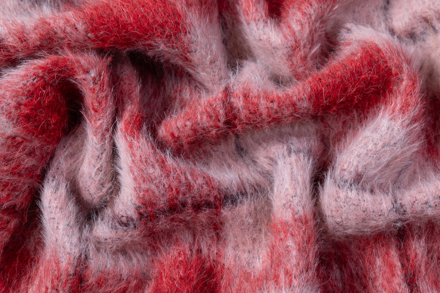 Italian Alpaca Wool Blend Coating - Red / Pink