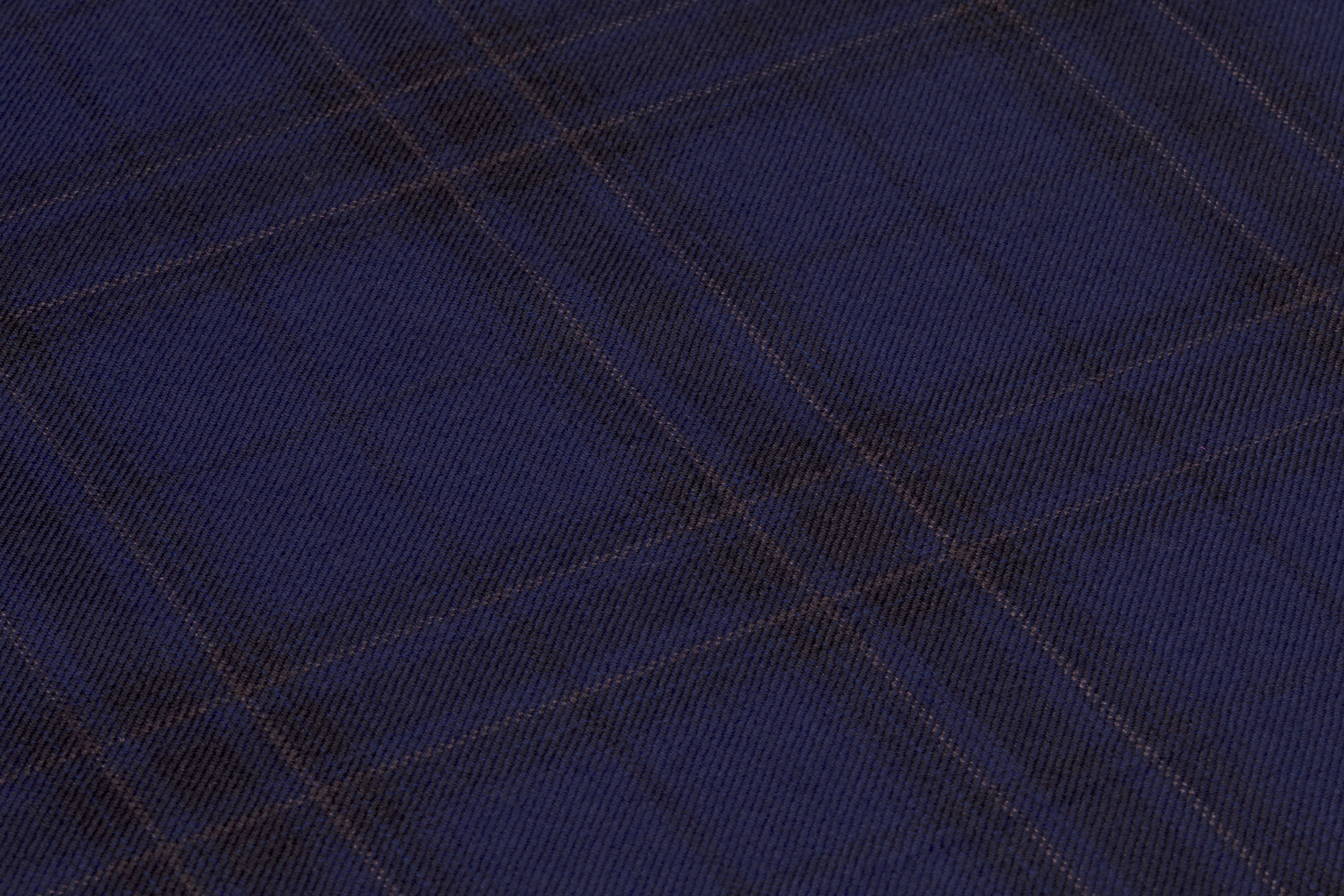 Reda - Superfine Plaid Italian Wool Suiting - Navy